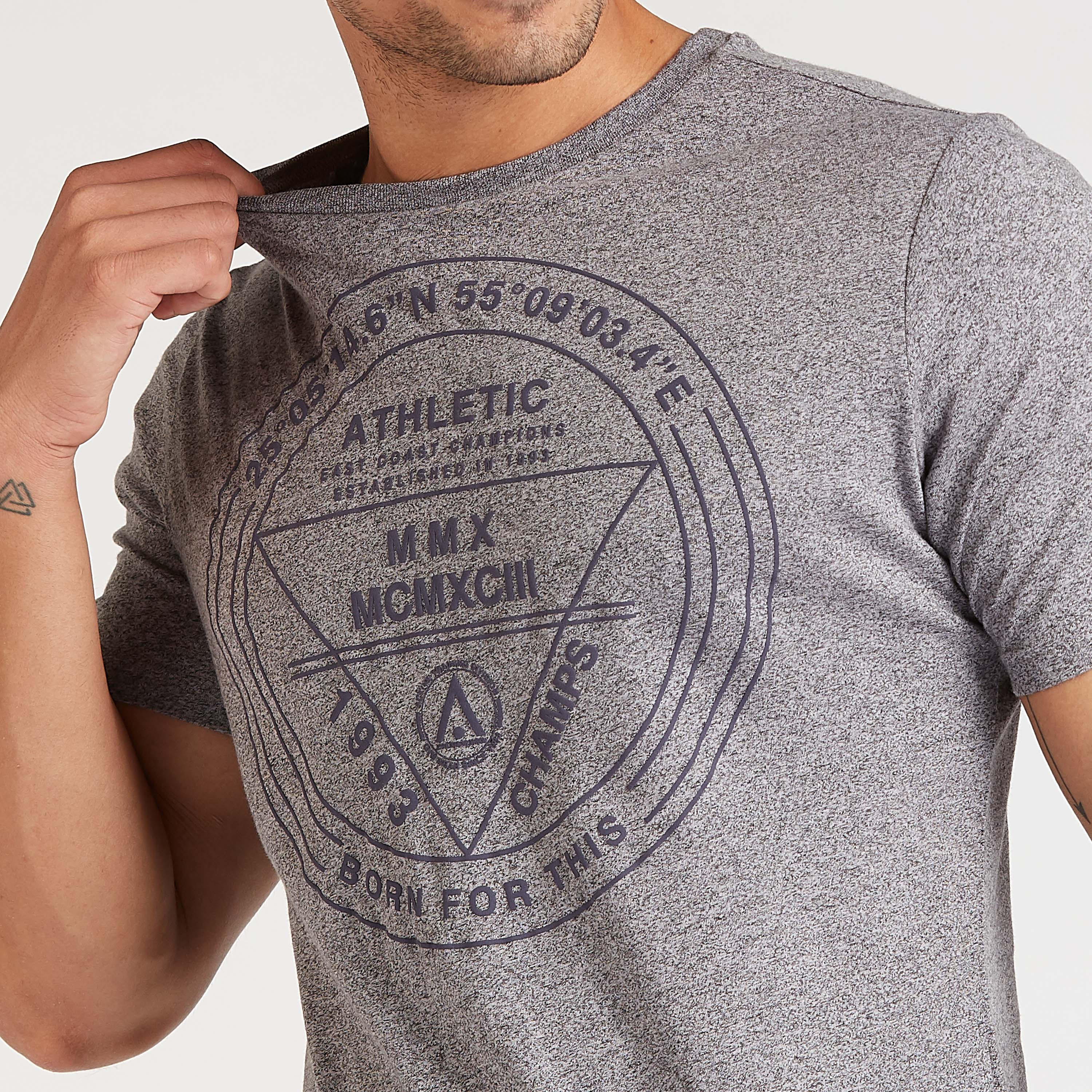 Printed T-shirt with Crew Neck and Short Sleeves-men-clothing-sportswearandactivewear-tshirtsandpolos-image-3