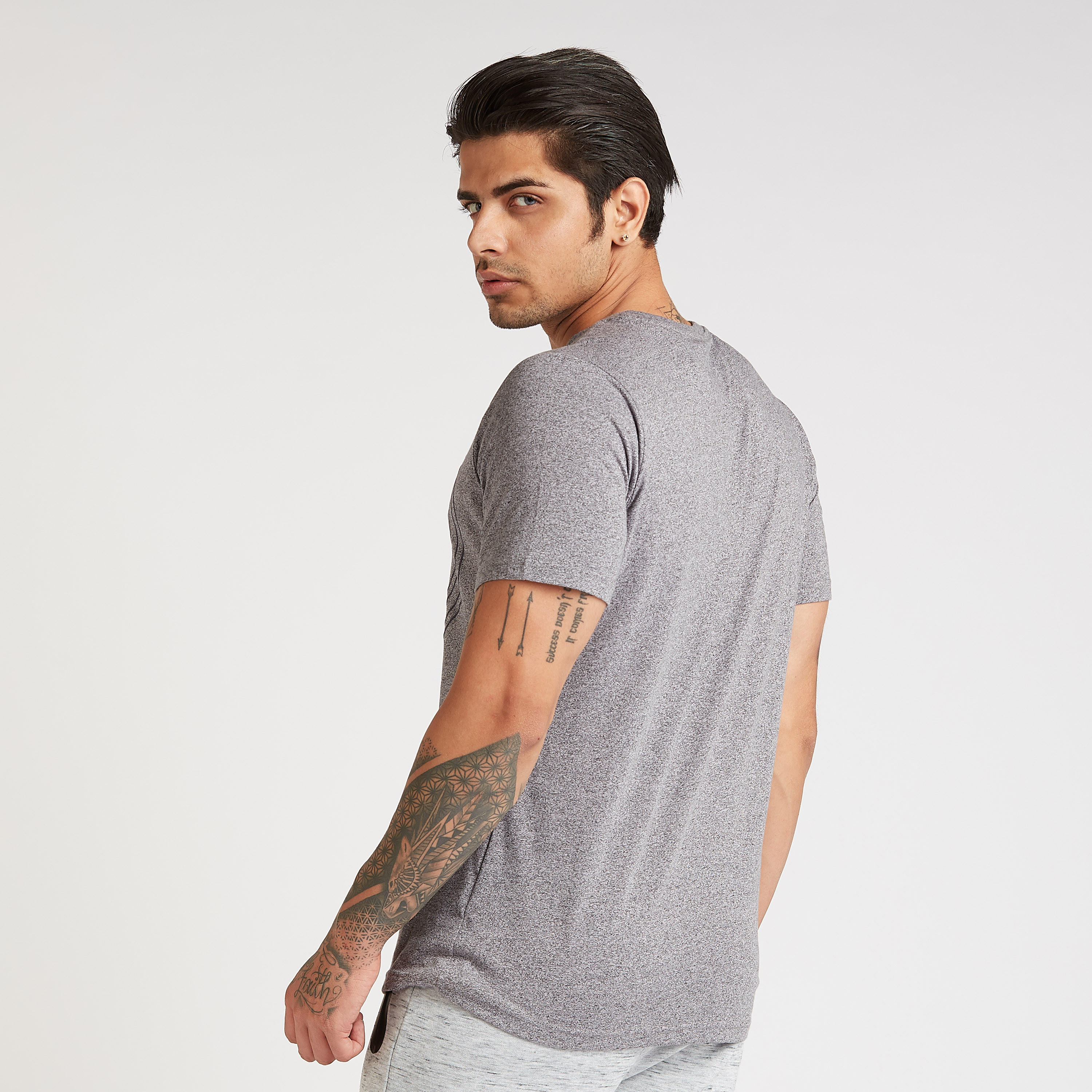 Printed T-shirt with Crew Neck and Short Sleeves-men-clothing-sportswearandactivewear-tshirtsandpolos-image-4