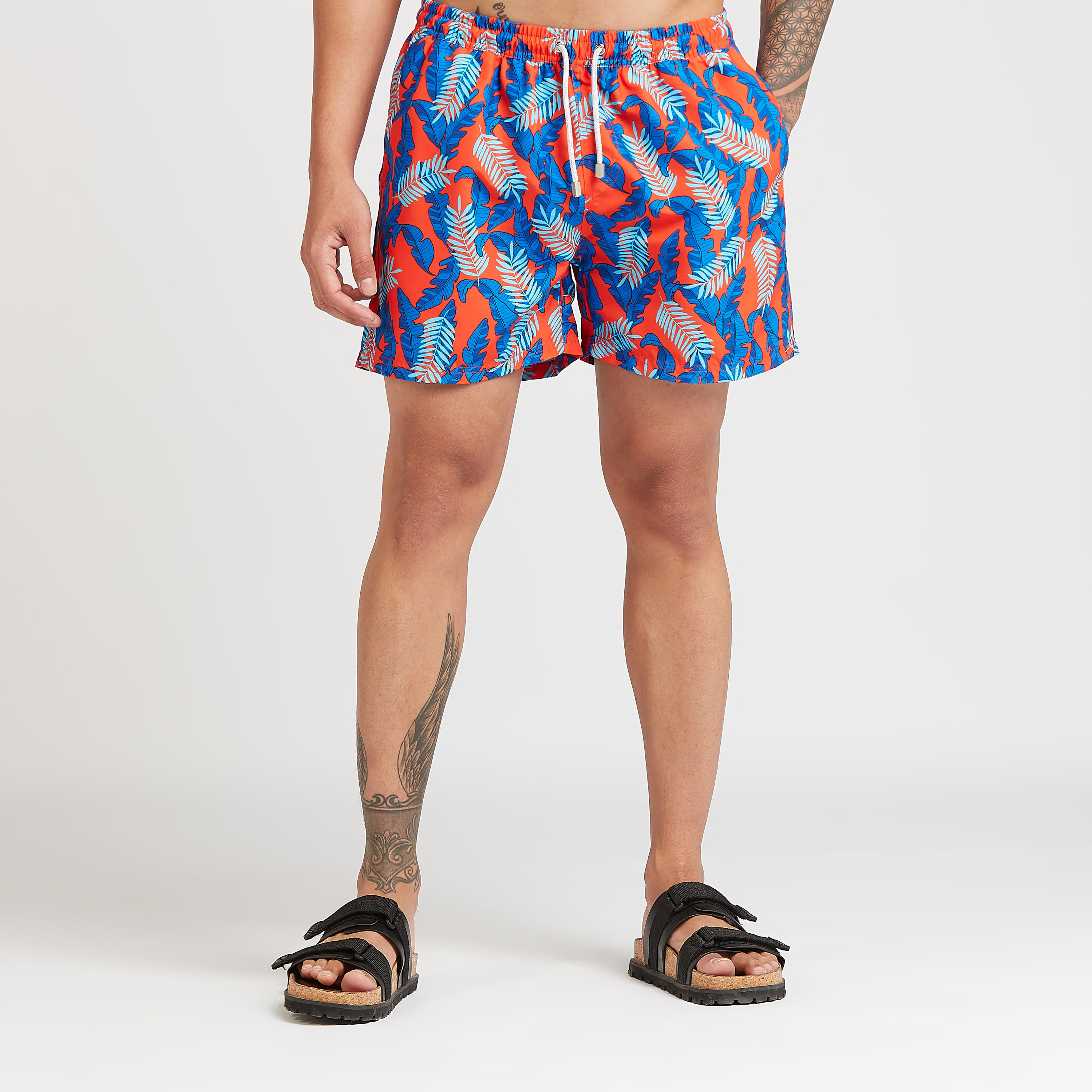 Printed Shorts with Pocket Detail and Drawstring-men-clothing-bottoms-shorts-image-1