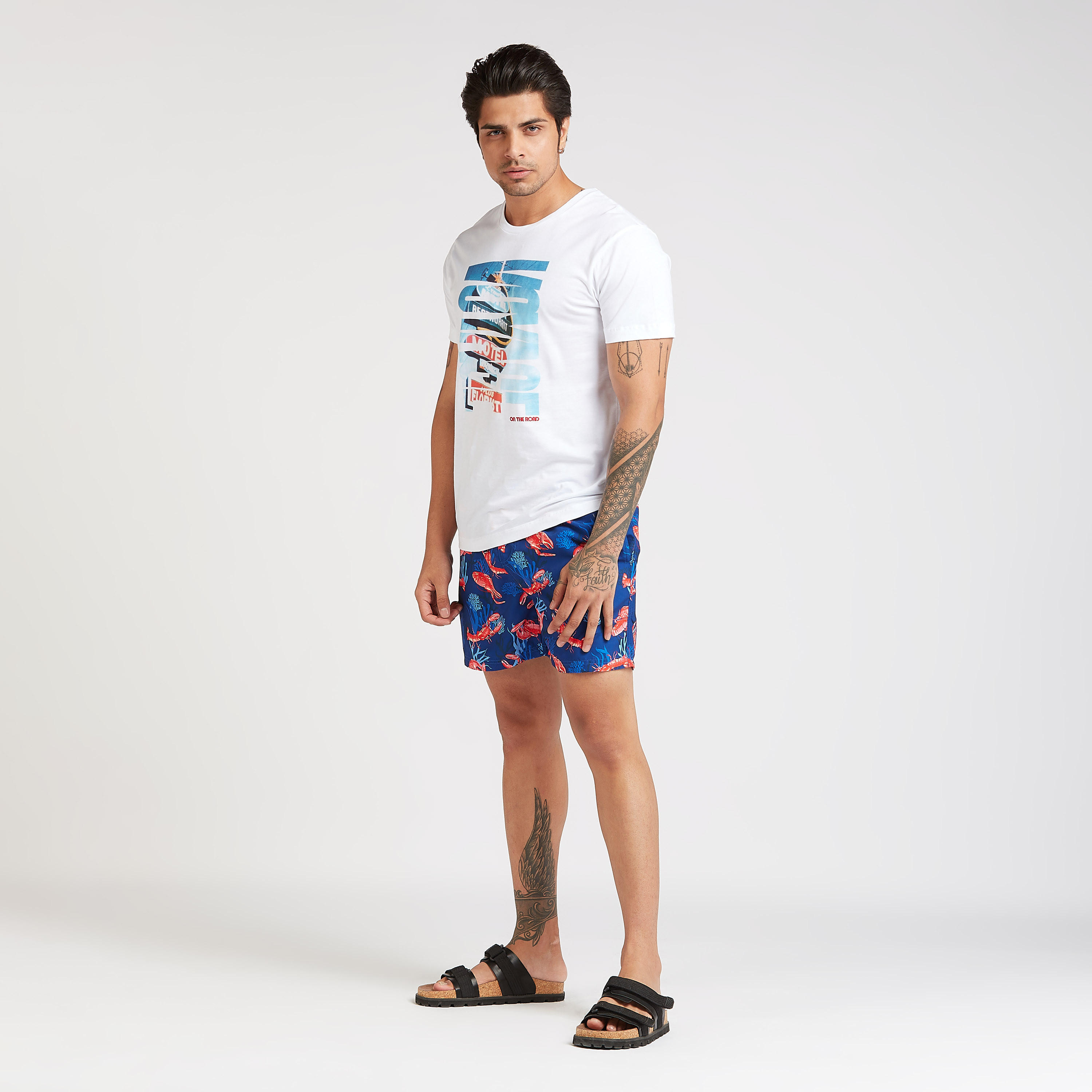 شورت بطبعات وخصر مطاطي ورباط-men-clothing-bottoms-shorts-image-3