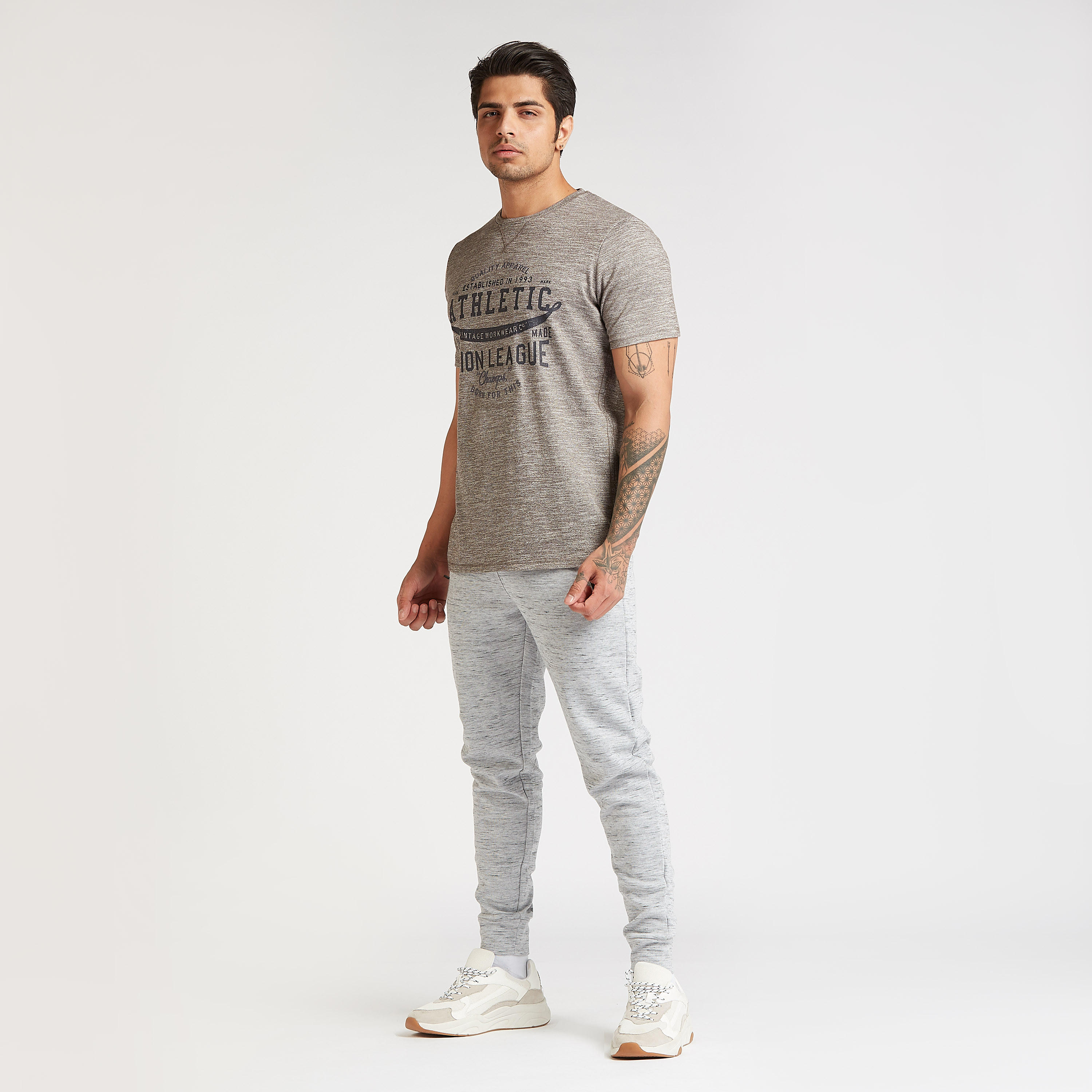 Printed T-shirt with Crew Neck and Short Sleeves-men-clothing-sportswearandactivewear-tshirtsandpolos-image-2