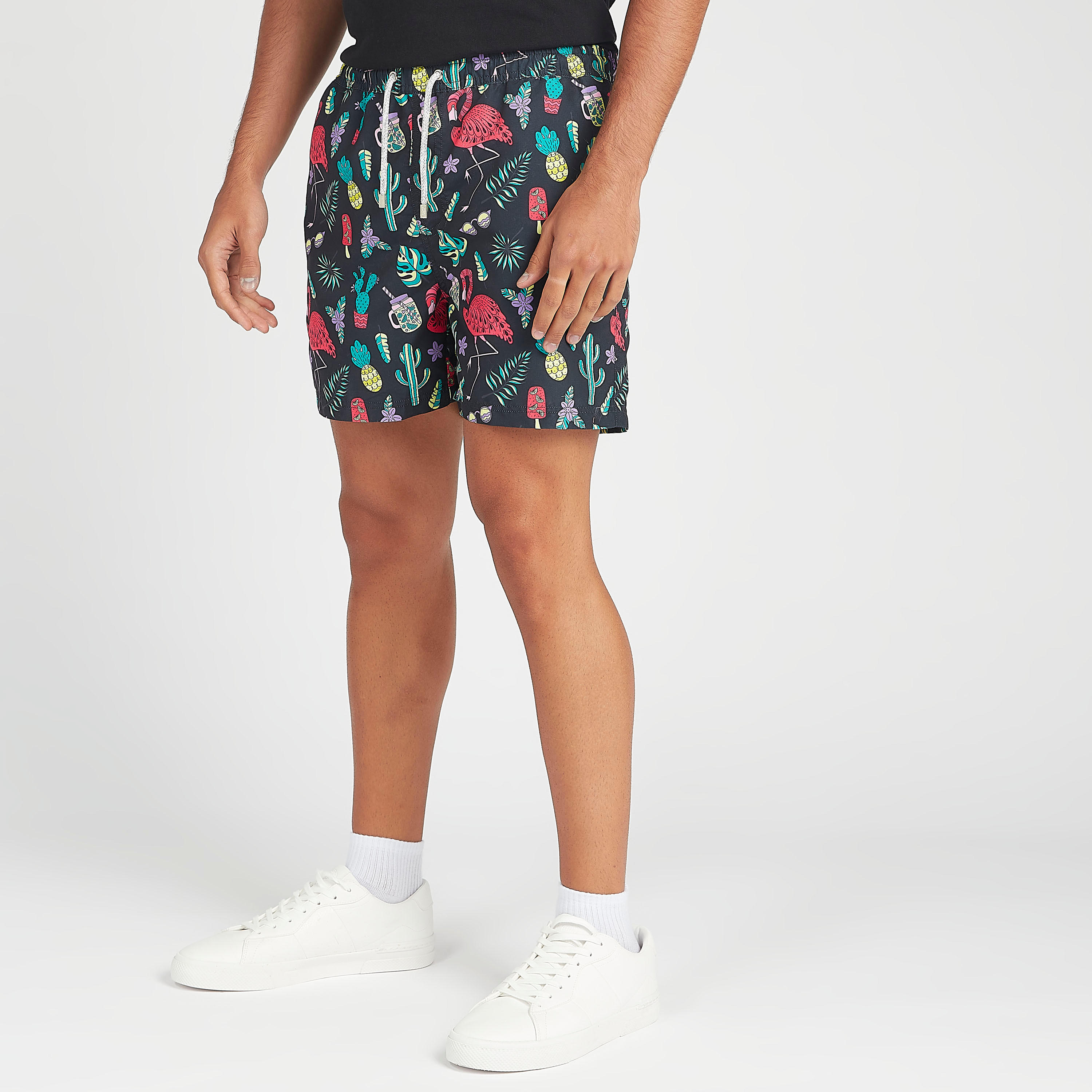 Printed Shorts with Drawstring Closure-men-clothing-bottoms-shorts-image-5