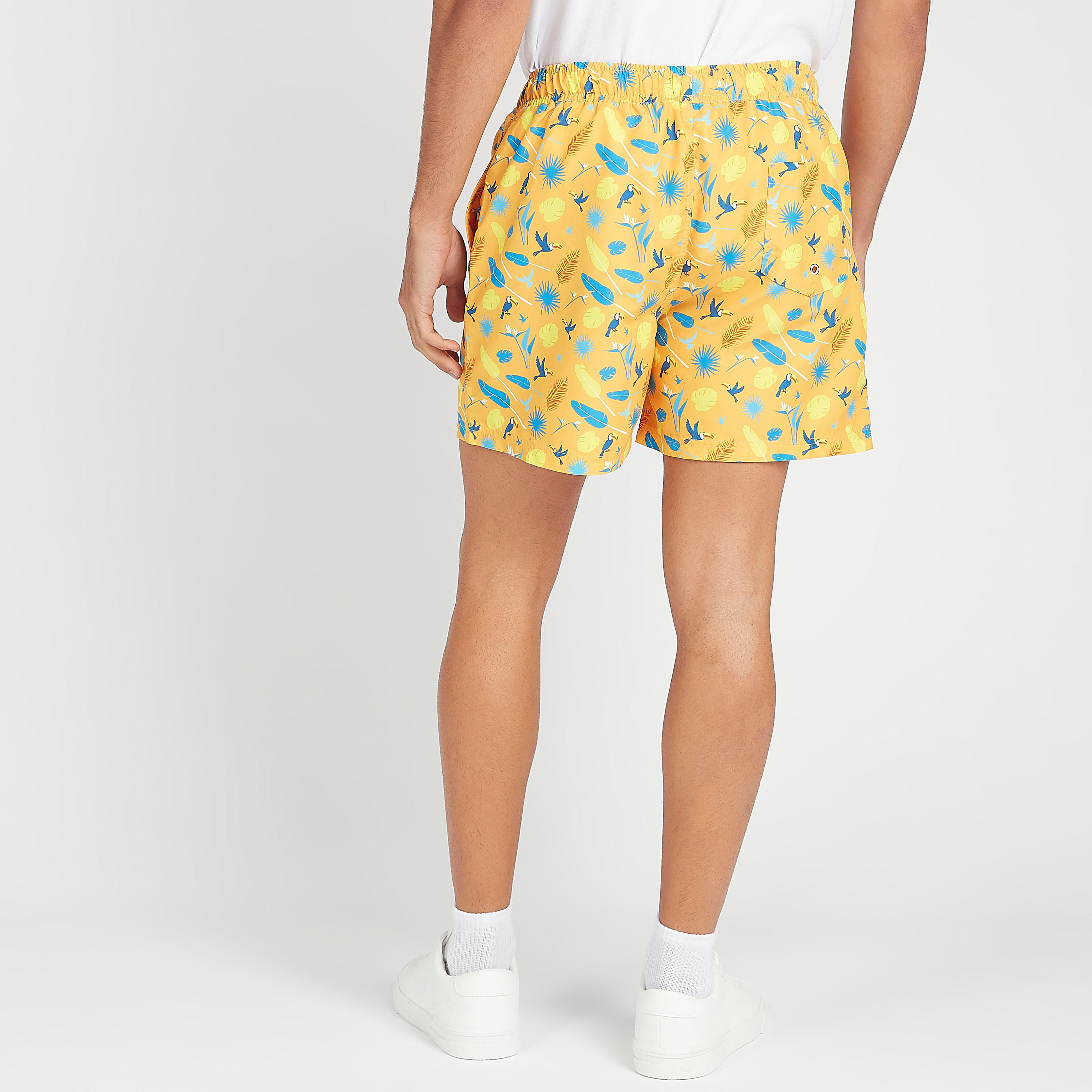 Printed Beach Shorts with Drawstring Closure-men-clothing-bottoms-shorts-image-4