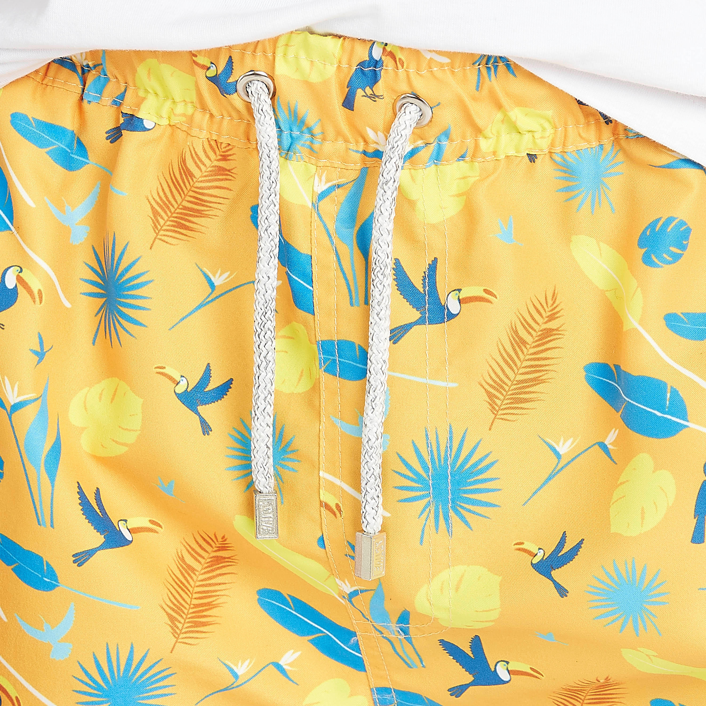 Printed Beach Shorts with Drawstring Closure-men-clothing-bottoms-shorts-image-5
