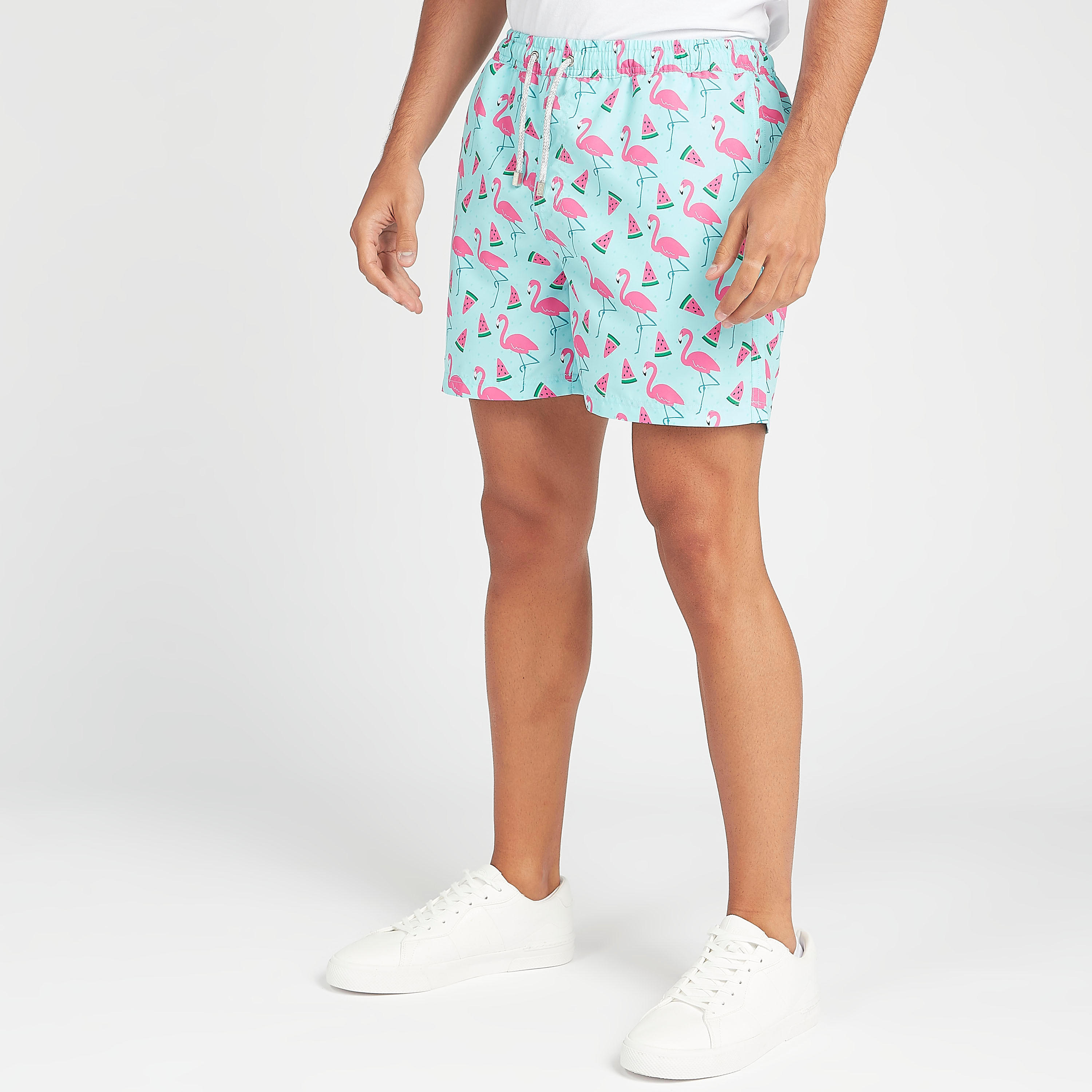 شورت بطبعات وخصر مطّاطي وجيوب-men-clothing-bottoms-shorts-image-2