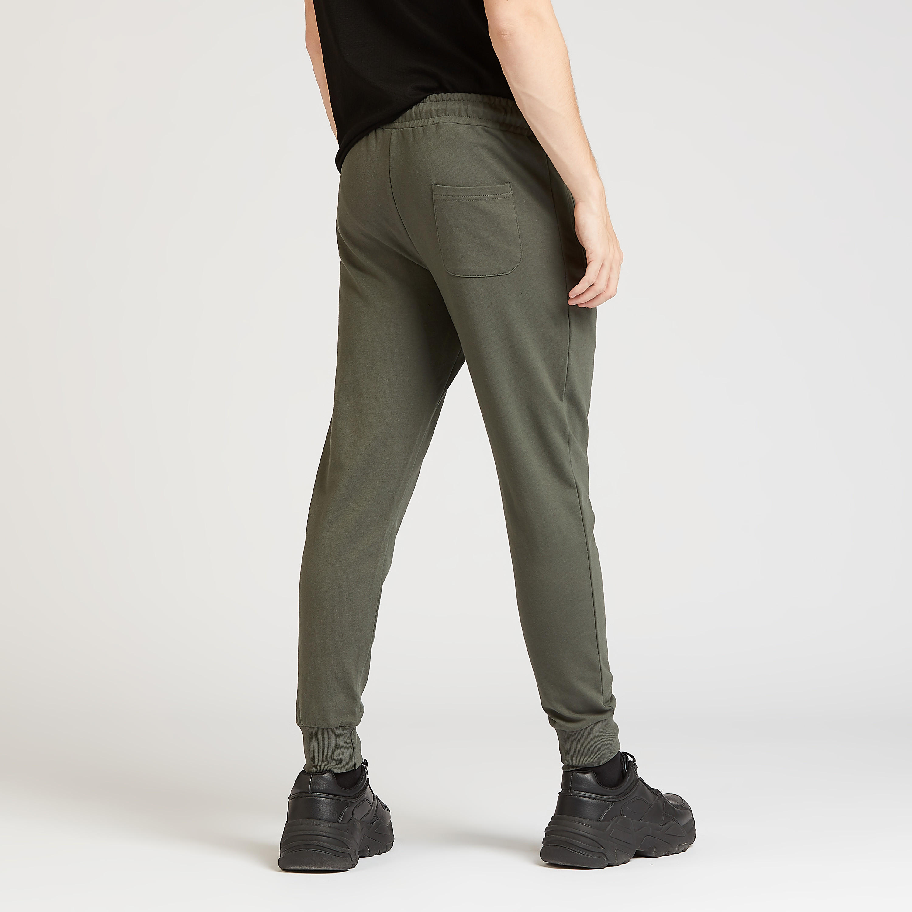 بنطلون رياضي مستدام سادة بتفاصيل جيوب و رباط-men-clothing-sportswearandactivewear-bottoms-image-2