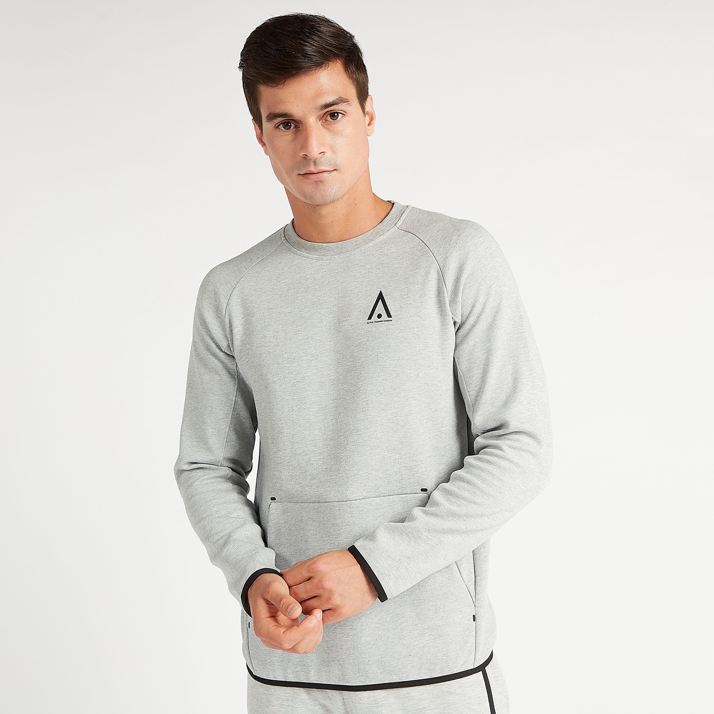 Sustainable Solid Raglan Sleeves Sweatshirt with Kangaroo Pocket-men-winterwear-hoodiesandsweatshirts-image-1