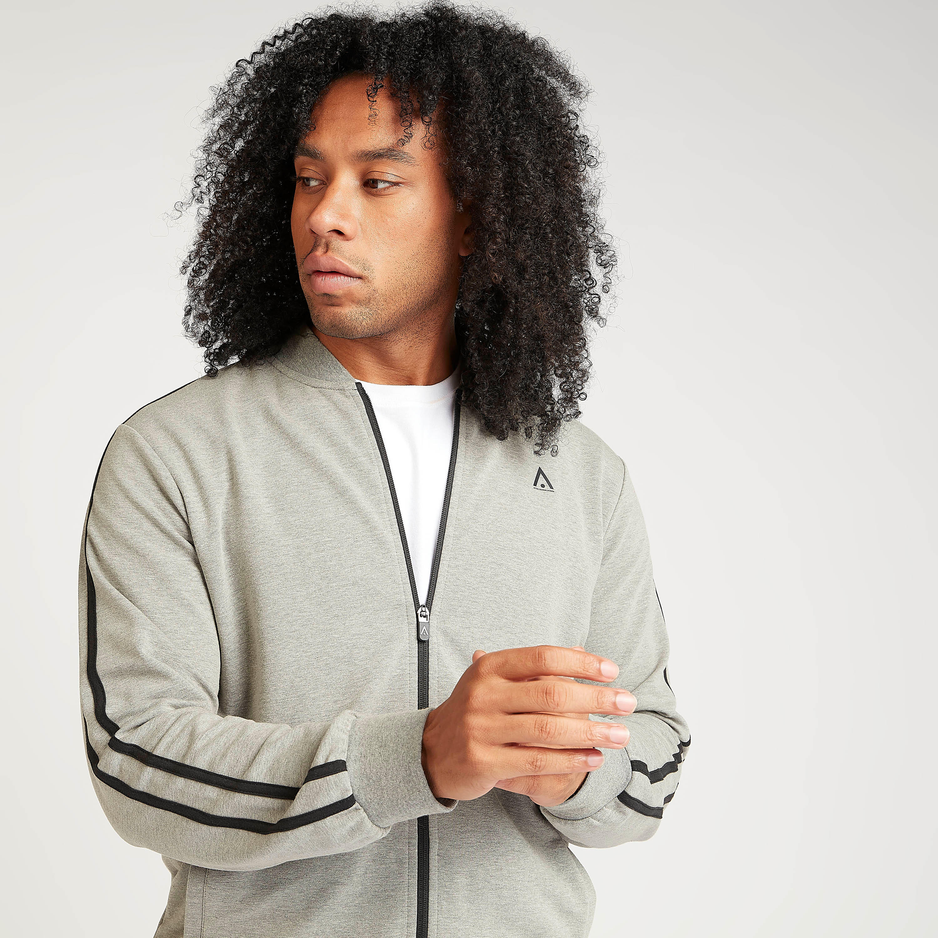Stripe Detail Jacket with Zip Closure and Long Sleeves-men-clothing-jacketsandblazers-jackets-image-2