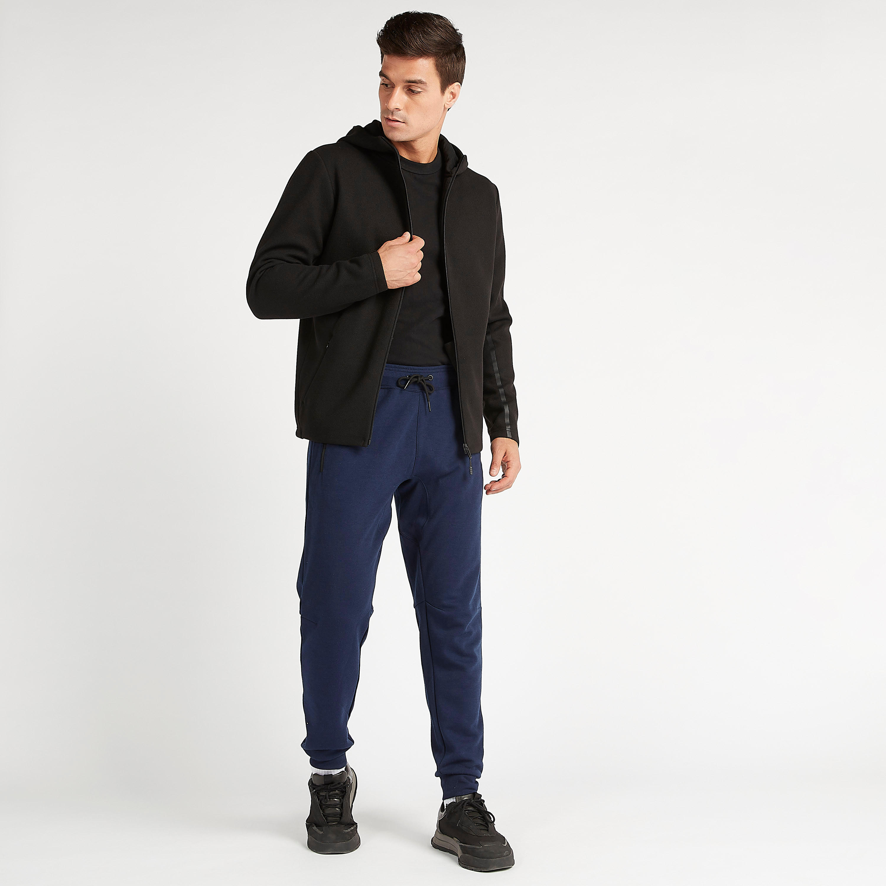 Sustainable Solid Zip Through Jacket with Long Sleeves and Pockets-men-clothing-jacketsandblazers-jackets-image-2