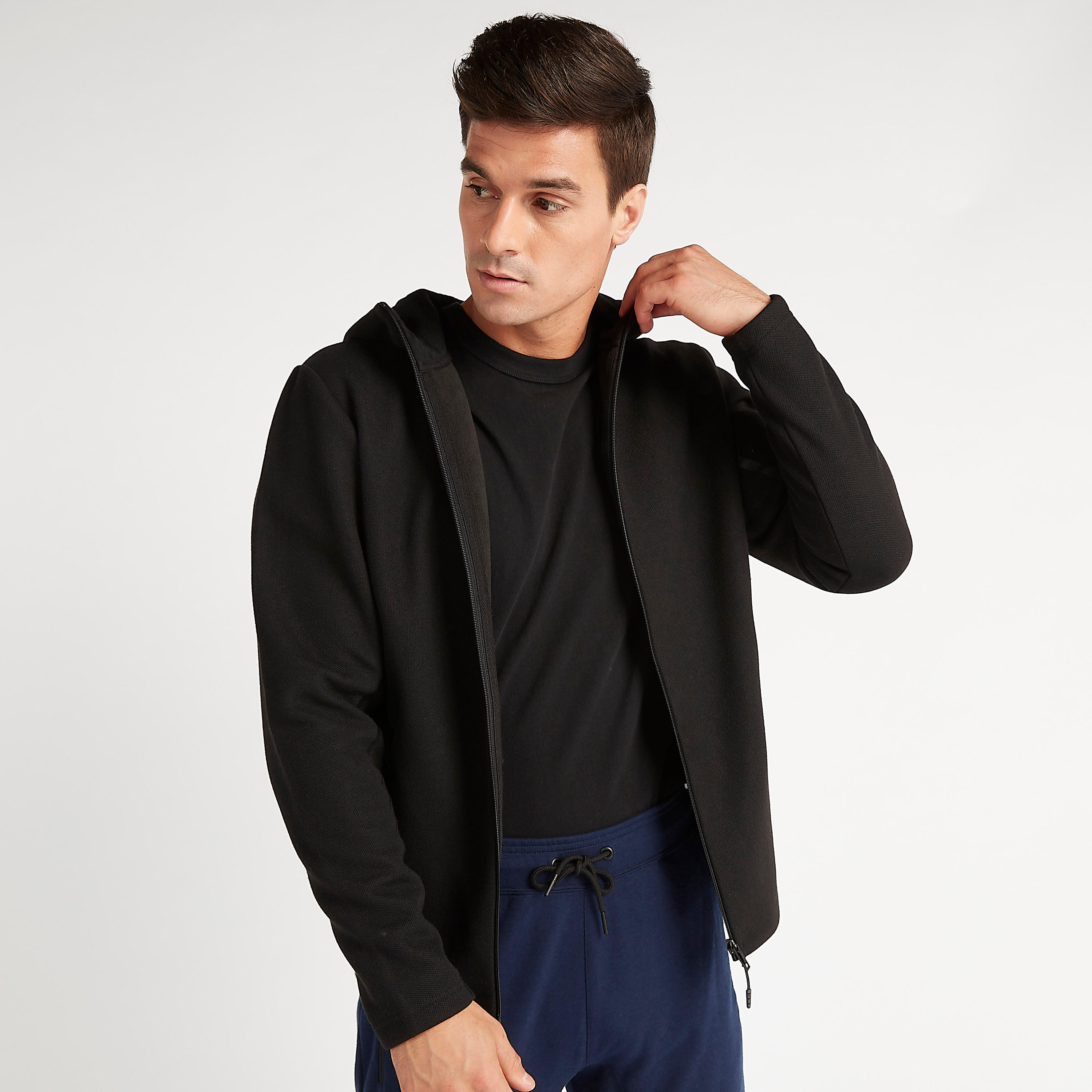 Sustainable Solid Zip Through Jacket with Long Sleeves and Pockets-men-clothing-jacketsandblazers-jackets-image-3