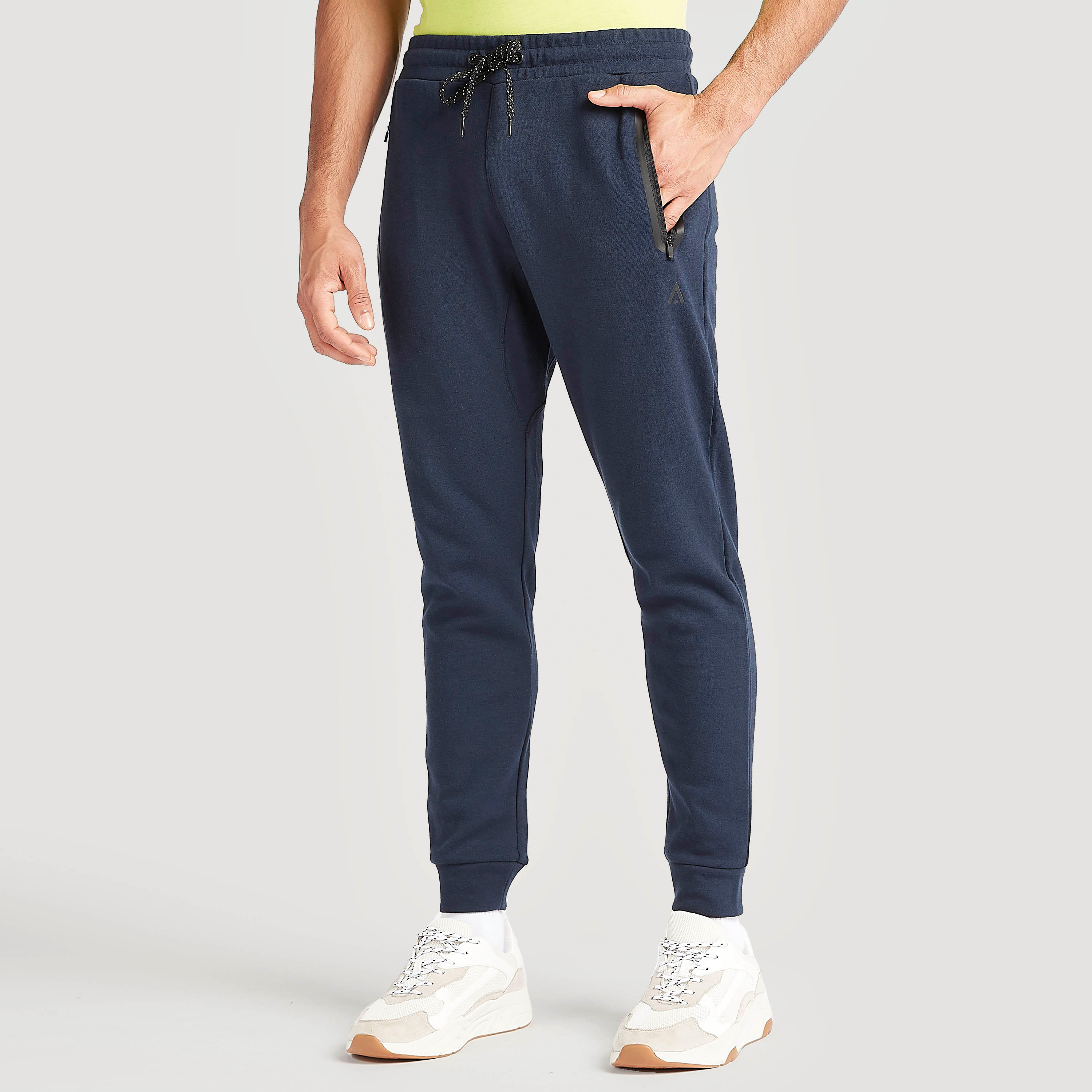 Solid Track Pants with Drawstring Closure and Pockets-men-clothing-bottoms-joggers-image-1