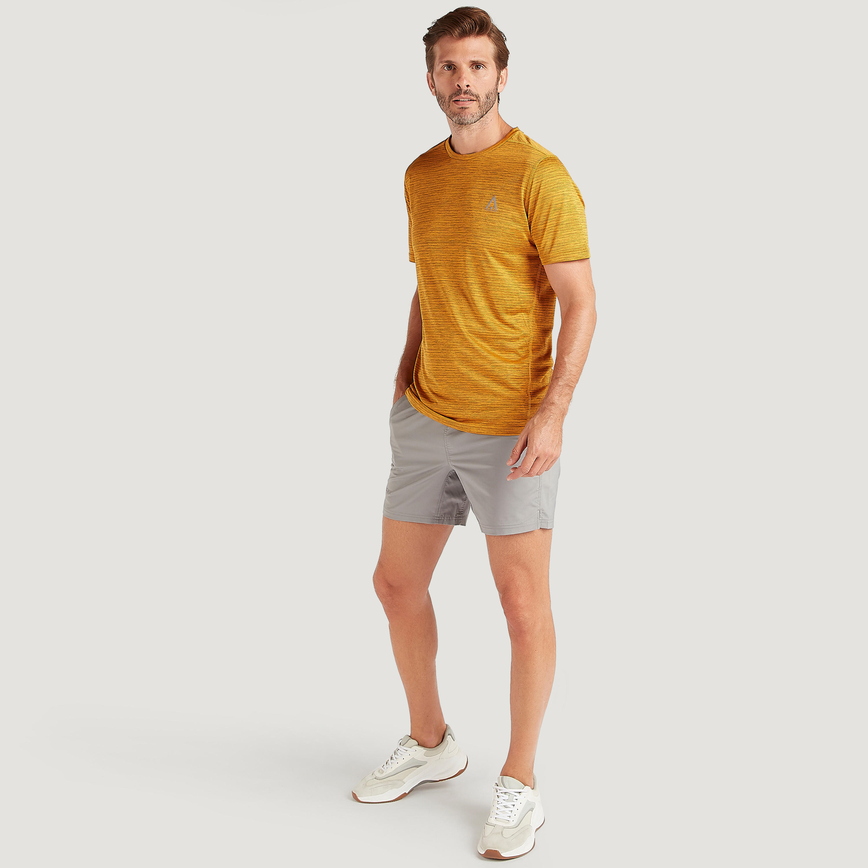 Logo Printed Crew Neck T-shirt with Short Sleeves-men-clothing-sportswearandactivewear-tshirtsandpolos-image-2
