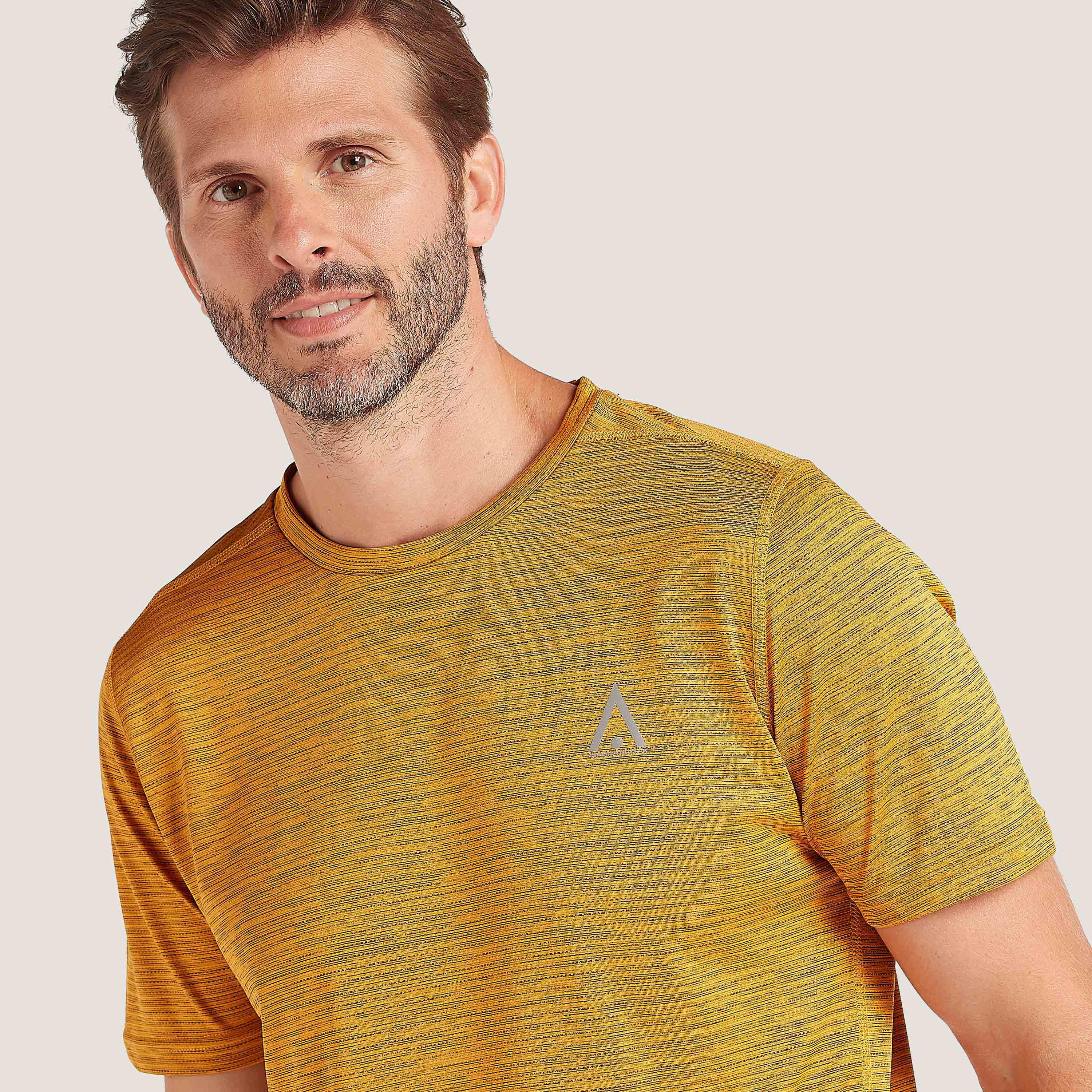 Logo Printed Crew Neck T-shirt with Short Sleeves-men-clothing-sportswearandactivewear-tshirtsandpolos-image-3