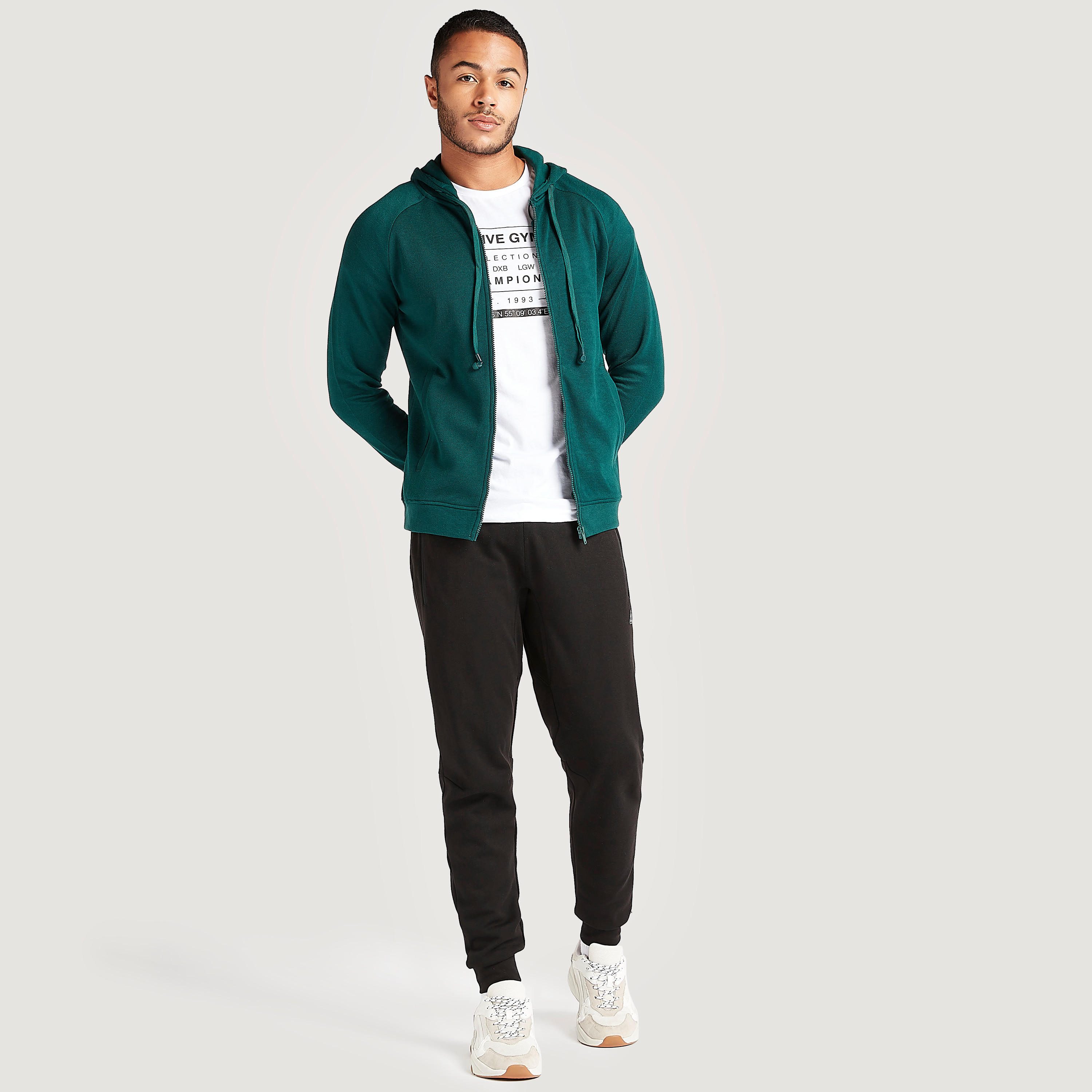 Solid Hooded Jacket with Zip Closure and Pockets-men-winterwear-hoodiesandsweatshirts-image-2