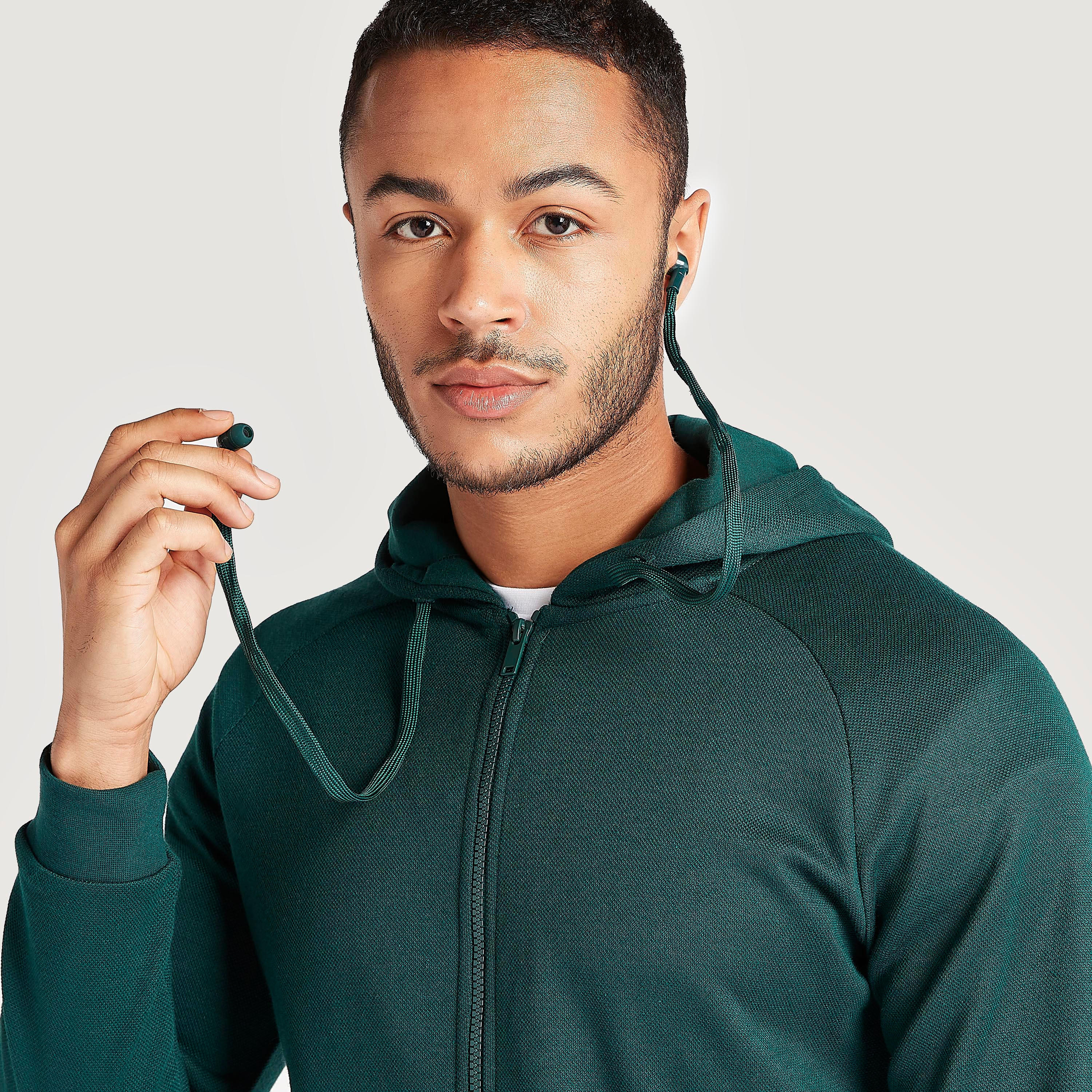 Solid Hooded Jacket with Zip Closure and Pockets-men-winterwear-hoodiesandsweatshirts-image-3