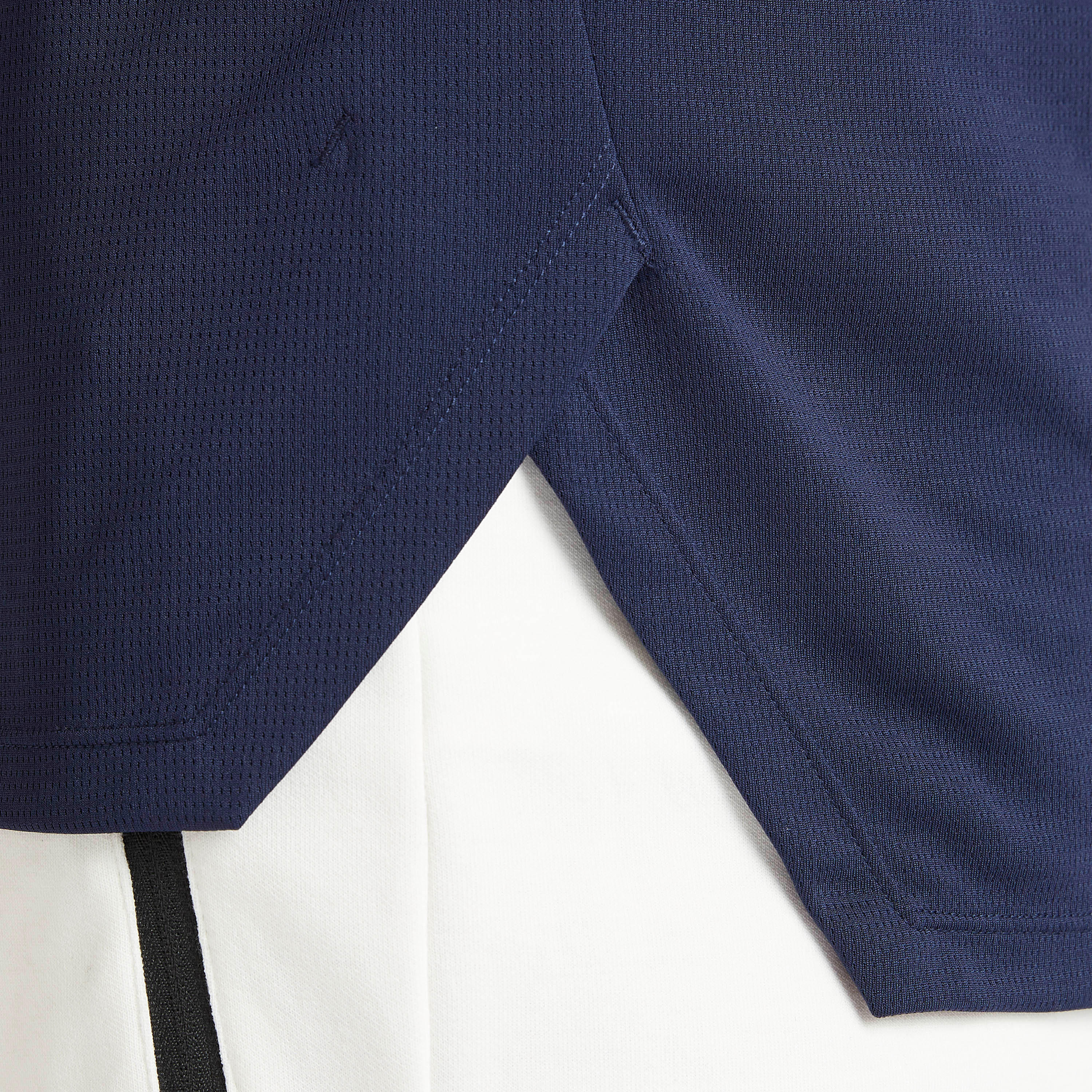 تيشيرت سادة بياقة ضيّقة وأكمام قصيرة-men-clothing-sportswearandactivewear-tshirtsandpolos-image-1