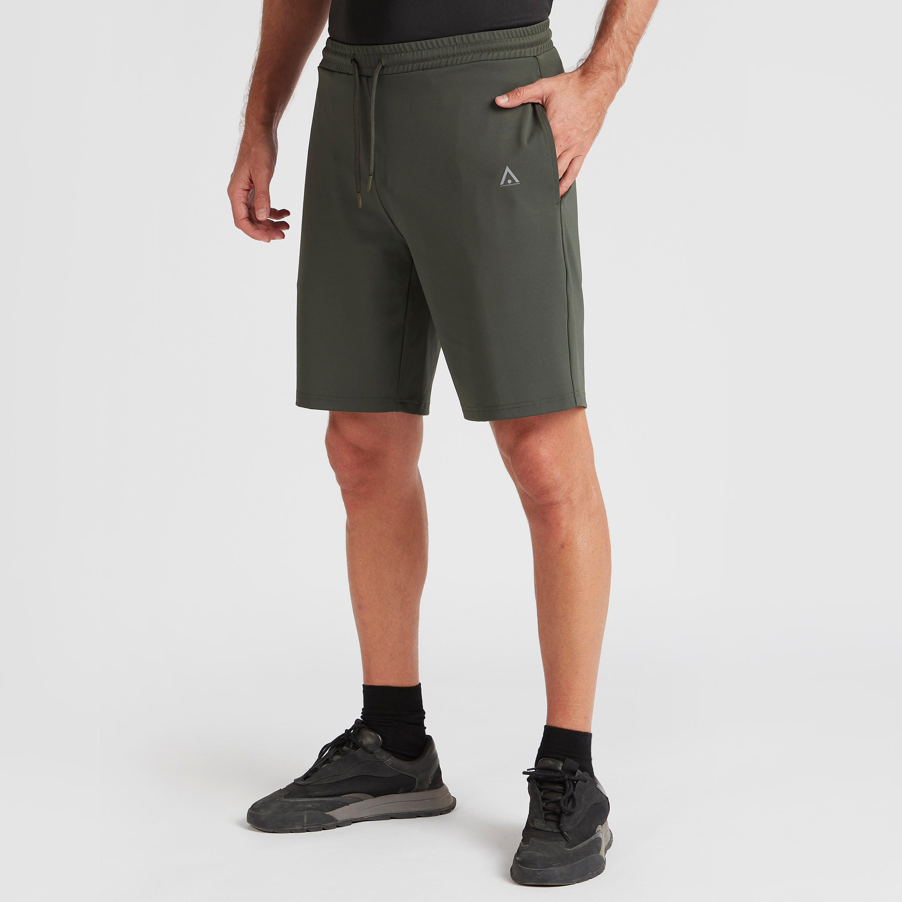 Solid Shorts with Elasticated Waistband and Pockets-men-clothing-sportswearandactivewear-bottoms-image-1