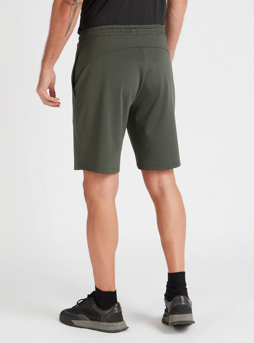 Solid Shorts with Elasticated Waistband and Pockets-men-clothing-sportswearandactivewear-bottoms-image-4