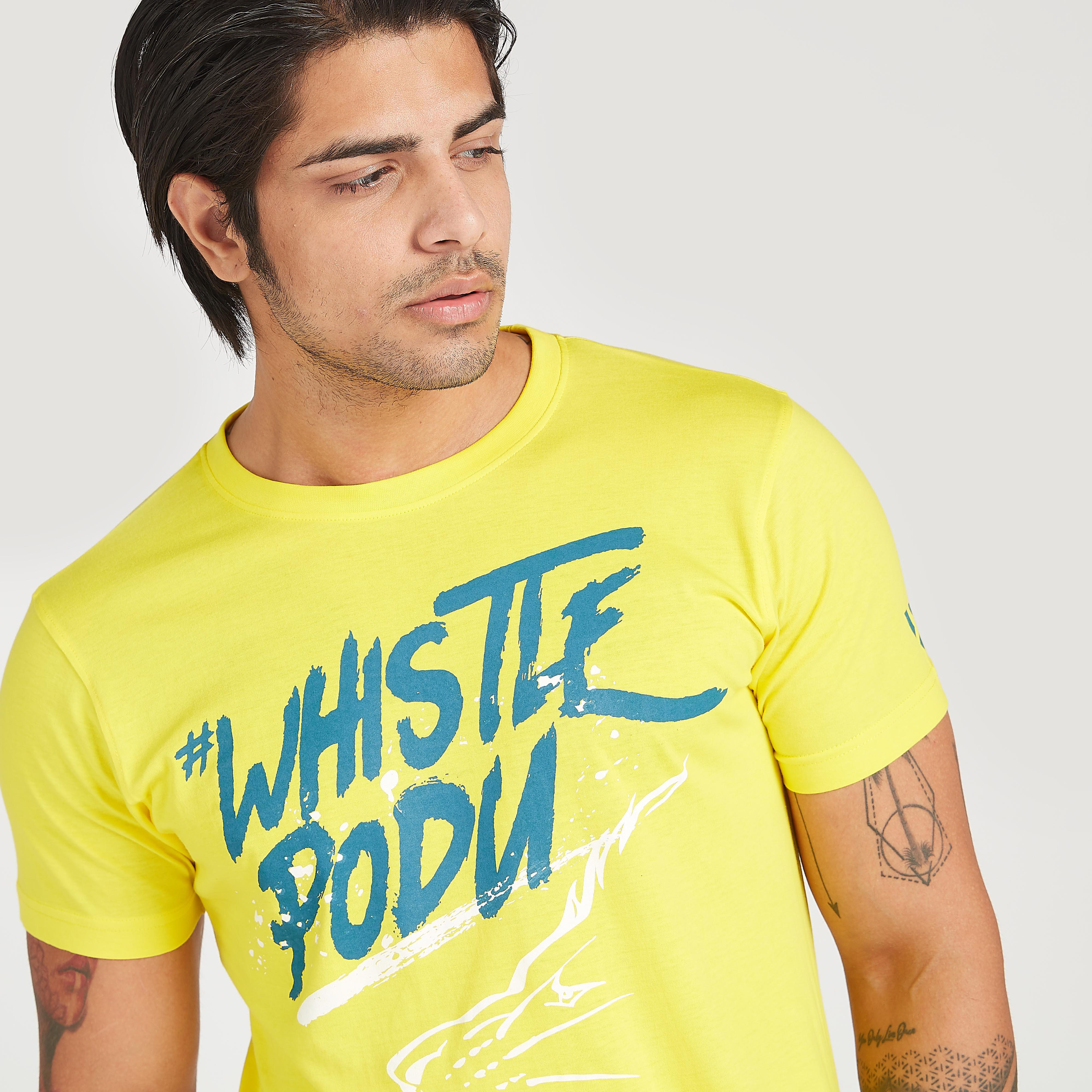 CSK Slogan Print IPL T-shirt with Short Sleeves-men-clothing-sportswearandactivewear-tshirtsandpolos-image-1