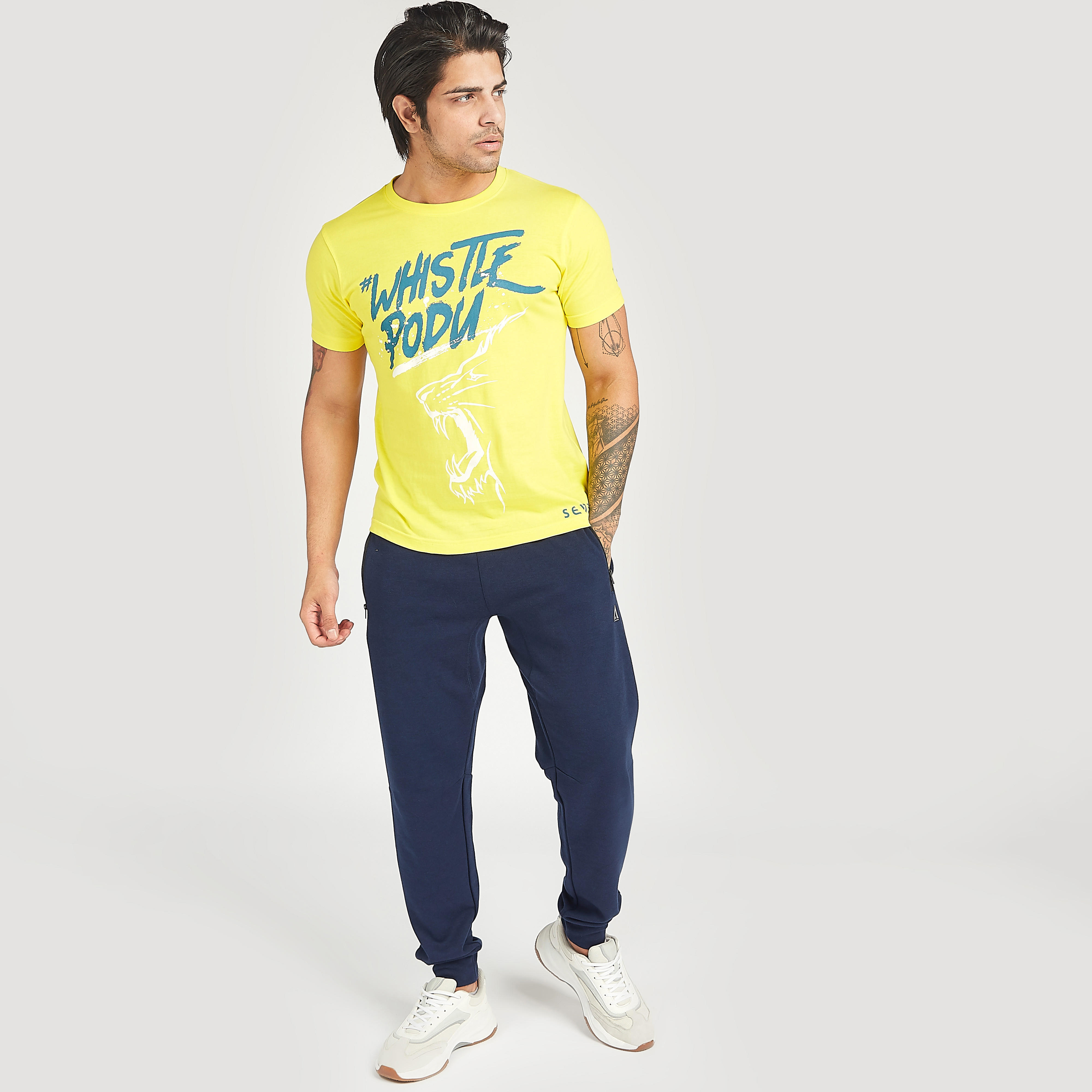 CSK Slogan Print IPL T-shirt with Short Sleeves-men-clothing-sportswearandactivewear-tshirtsandpolos-image-3