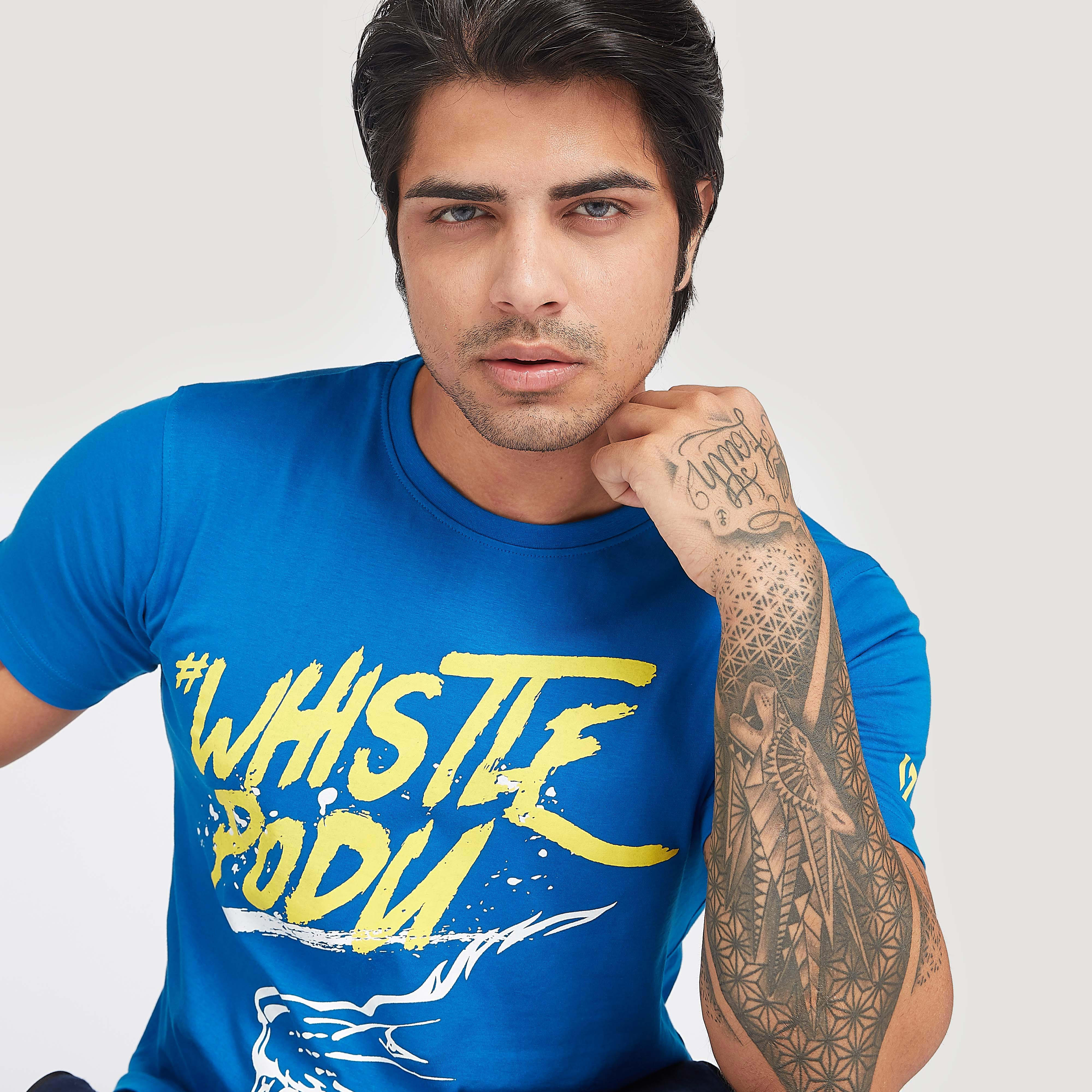 تيشيرت أي بي أل بياقة ضيّقة وطبعات شعار سي أس كيه-men-clothing-sportswearandactivewear-tshirtsandpolos-image-1