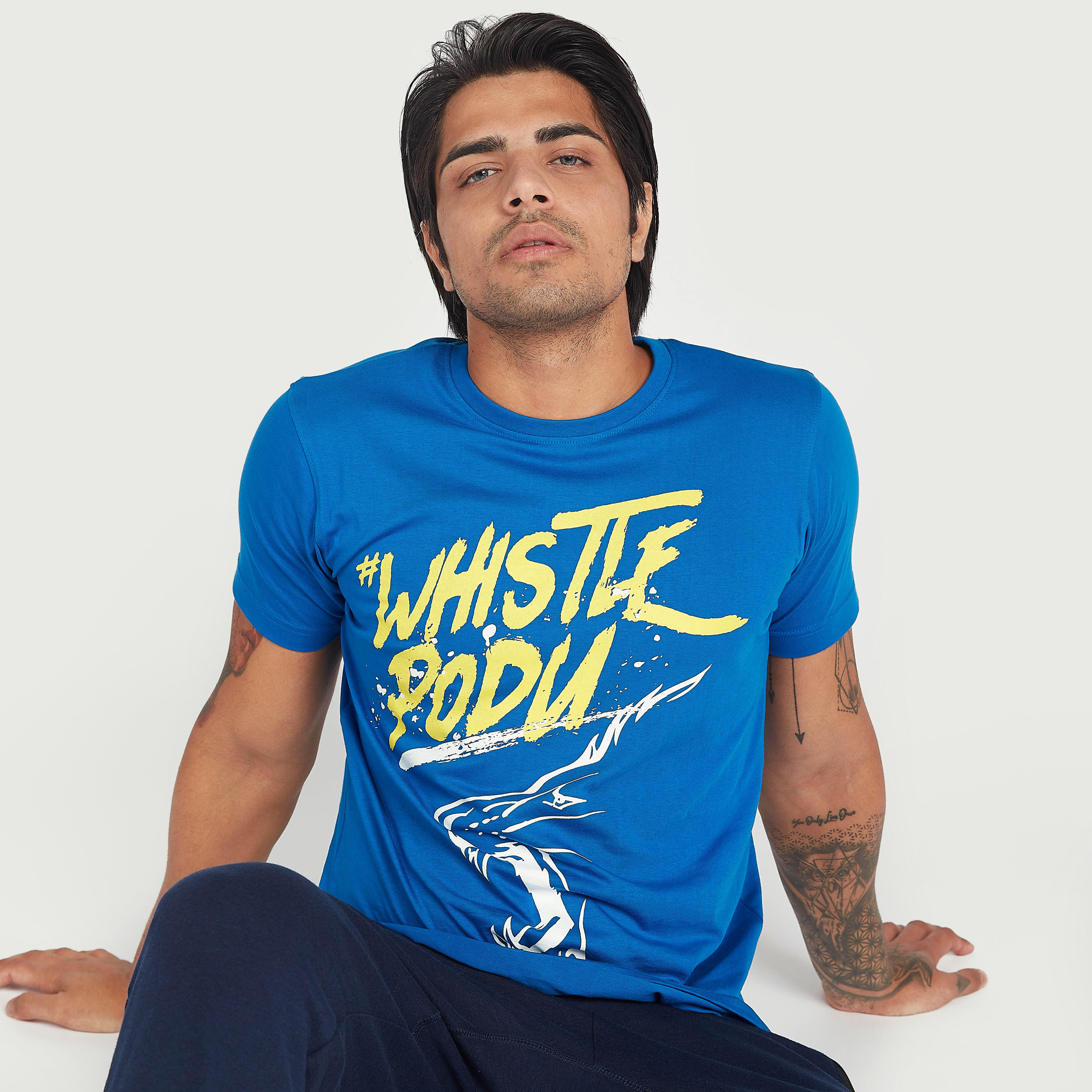 تيشيرت أي بي أل بياقة ضيّقة وطبعات شعار سي أس كيه-men-clothing-sportswearandactivewear-tshirtsandpolos-image-2