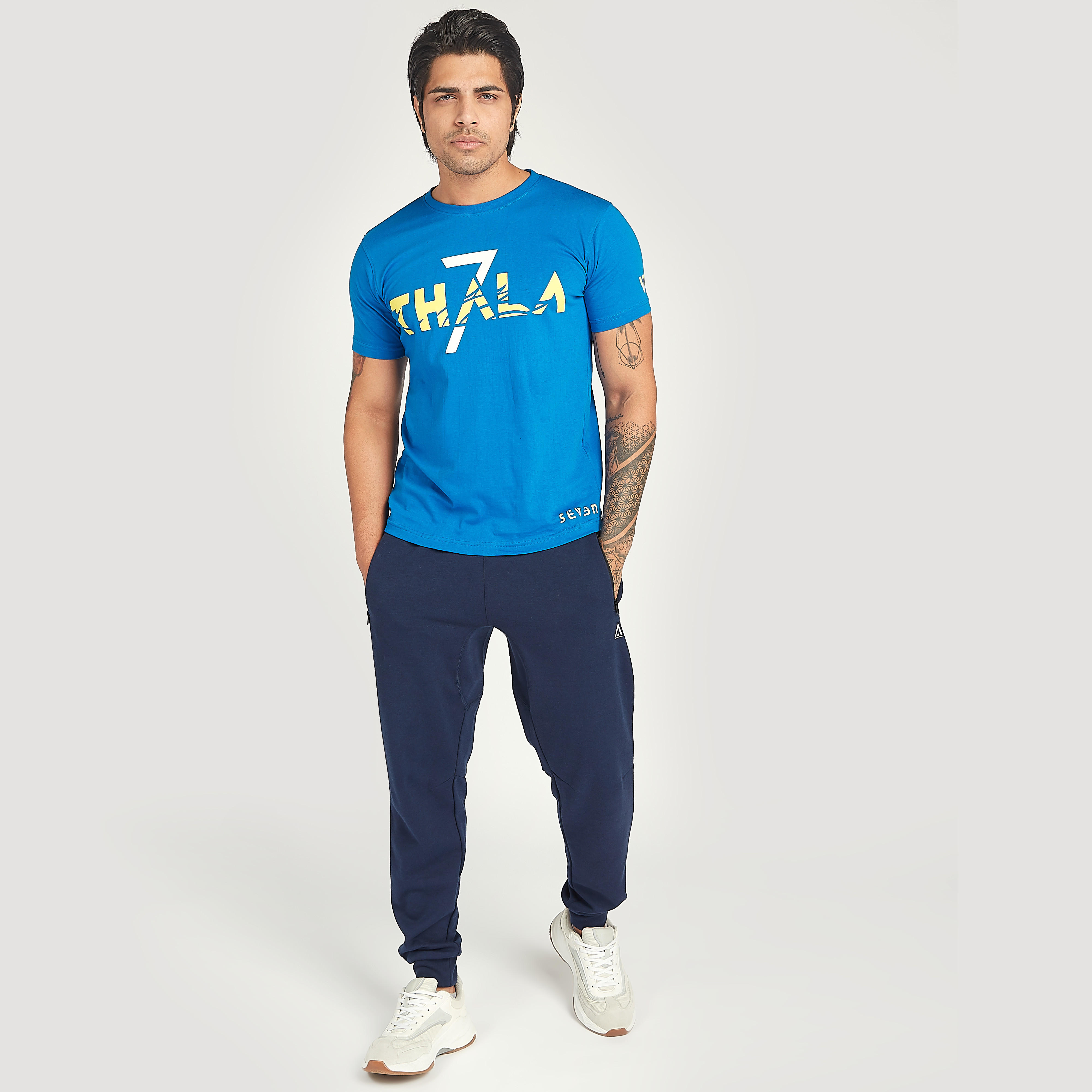 CSK Print IPL T-shirt with Crew Neck - Dhoni-men-clothing-sportswearandactivewear-tshirtsandpolos-image-2