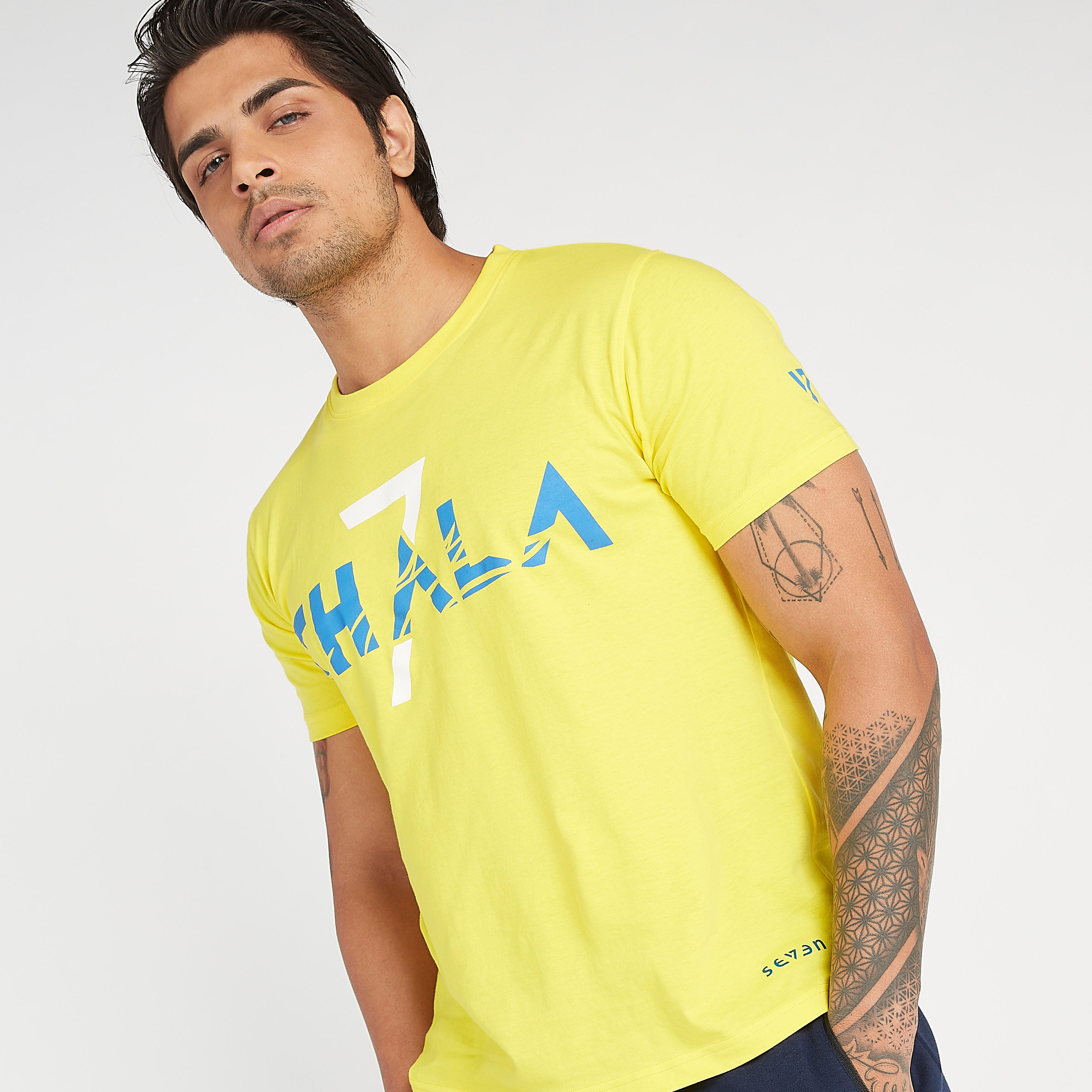 CSK Print IPL T-shirt with Crew Neck-men-clothing-sportswearandactivewear-tshirtsandpolos-image-4