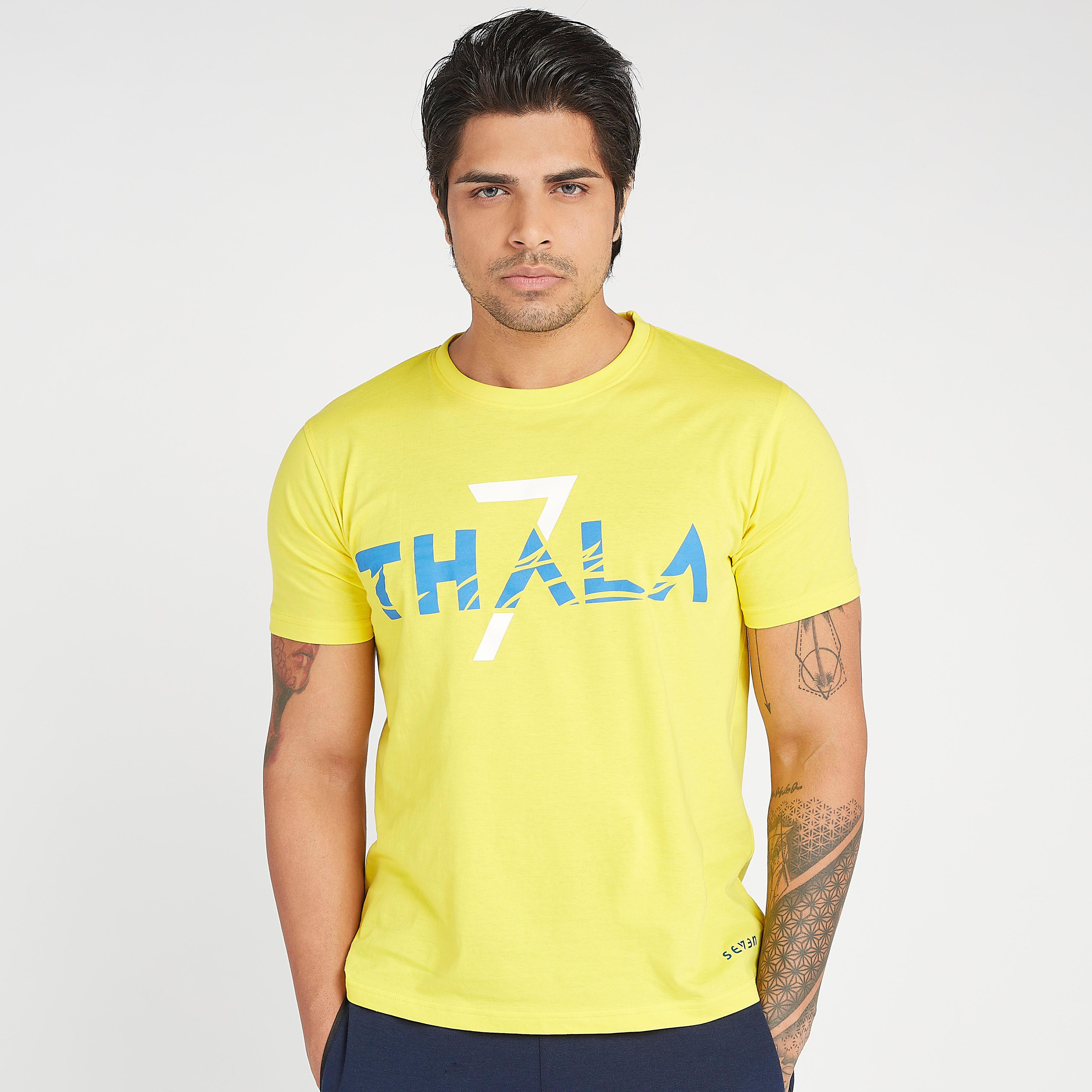 CSK Print IPL T-shirt with Crew Neck-men-clothing-sportswearandactivewear-tshirtsandpolos-image-7