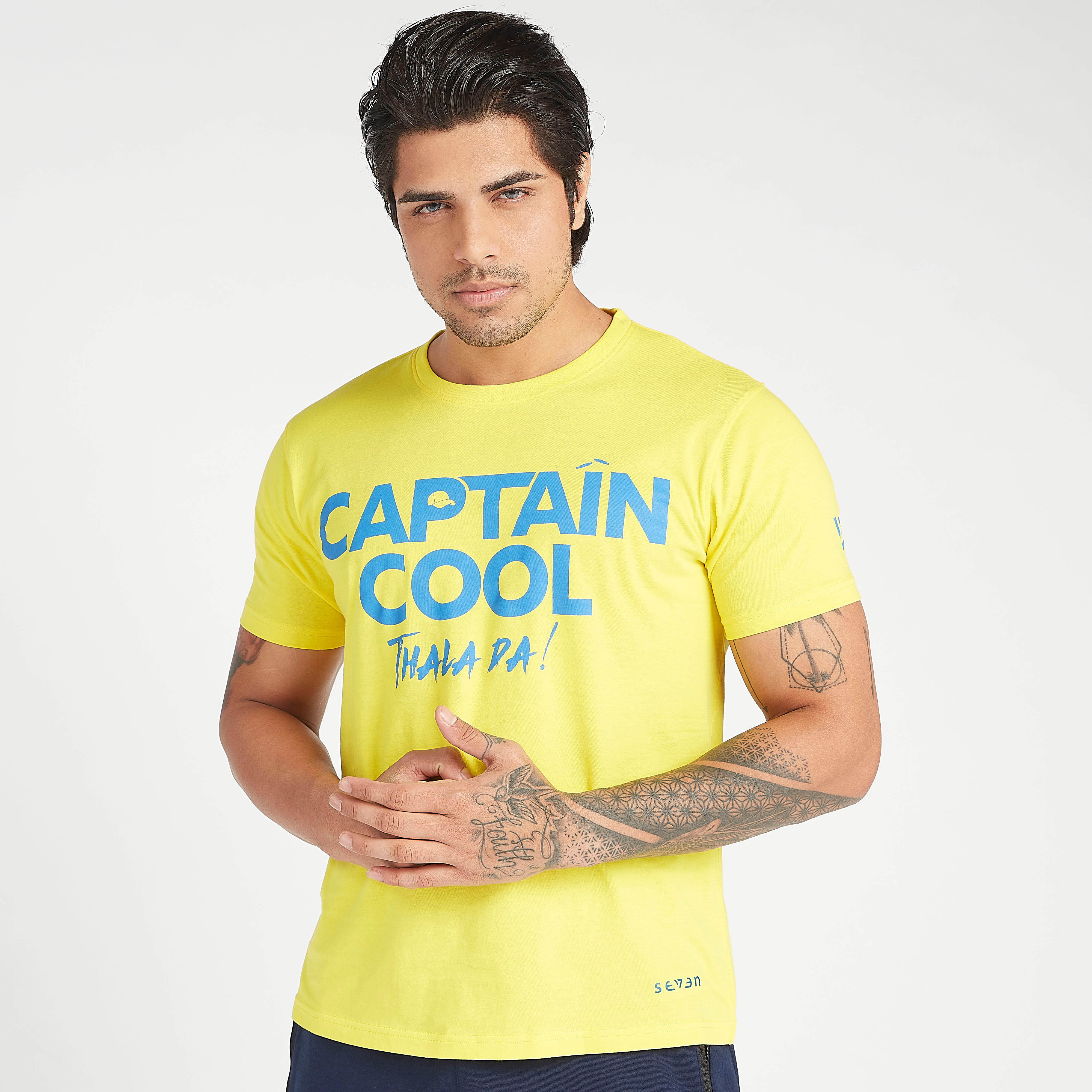 تيشيرت أي بي آل بياقة ضيقة وطبعات سي أس كيه-men-clothing-sportswearandactivewear-tshirtsandpolos-image-2