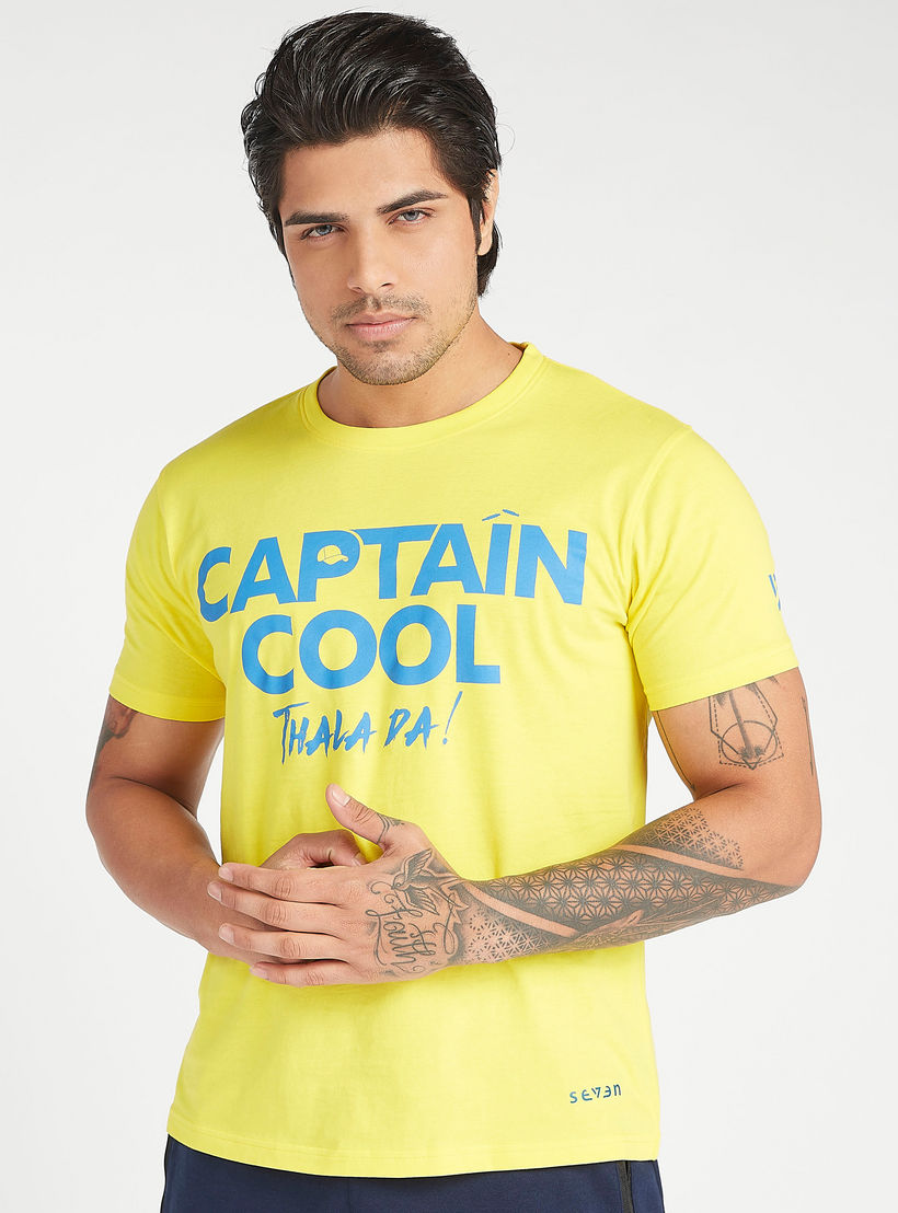 تيشيرت أي بي آل بياقة ضيقة وطبعات سي أس كيه-men-clothing-sportswearandactivewear-tshirtsandpolos-image-2