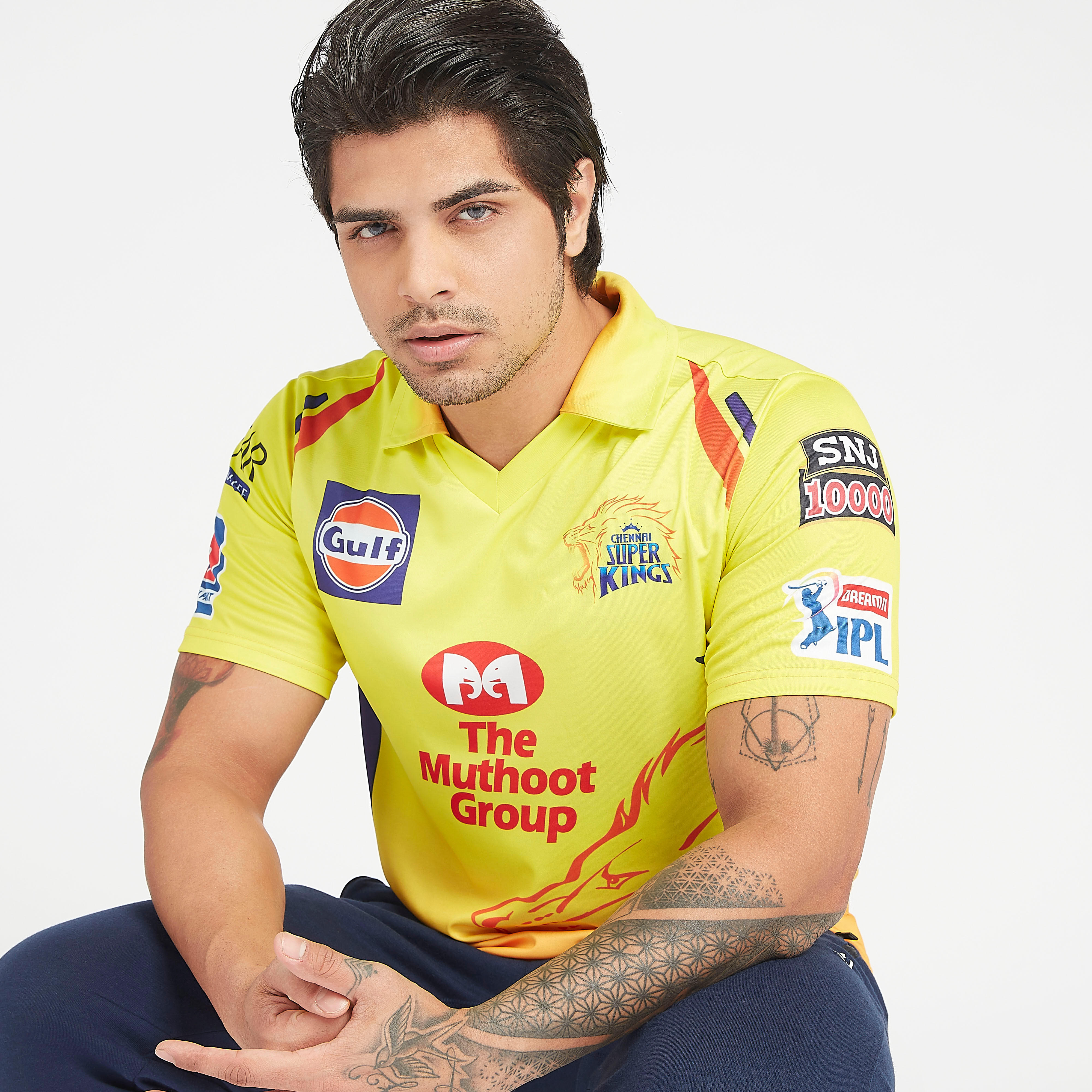 CSK Printed IPL Jersey T-shirt with Collared Neck-men-clothing-sportswearandactivewear-tshirtsandpolos-image-2