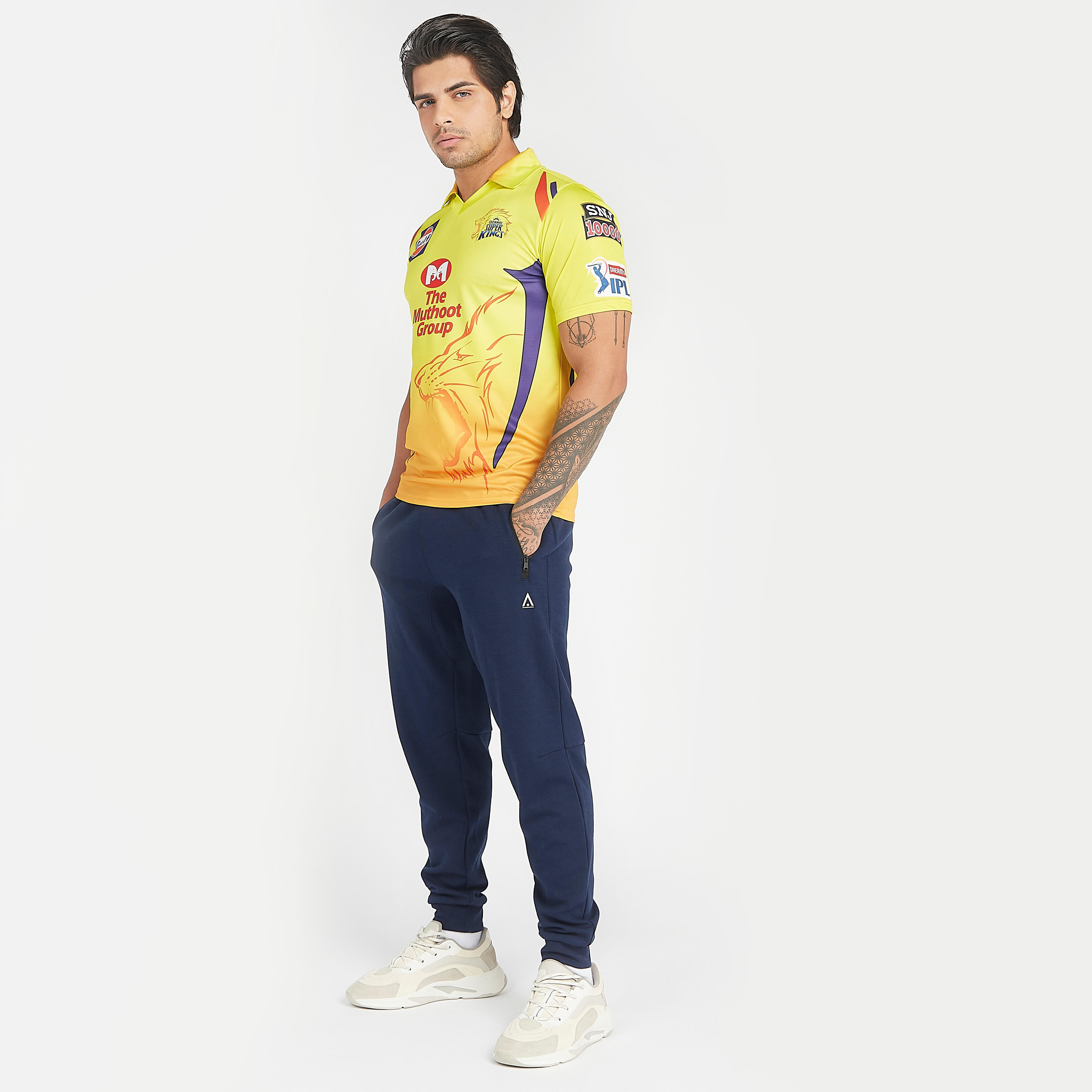 CSK Printed IPL Jersey T-shirt with Collared Neck-men-clothing-sportswearandactivewear-tshirtsandpolos-image-3