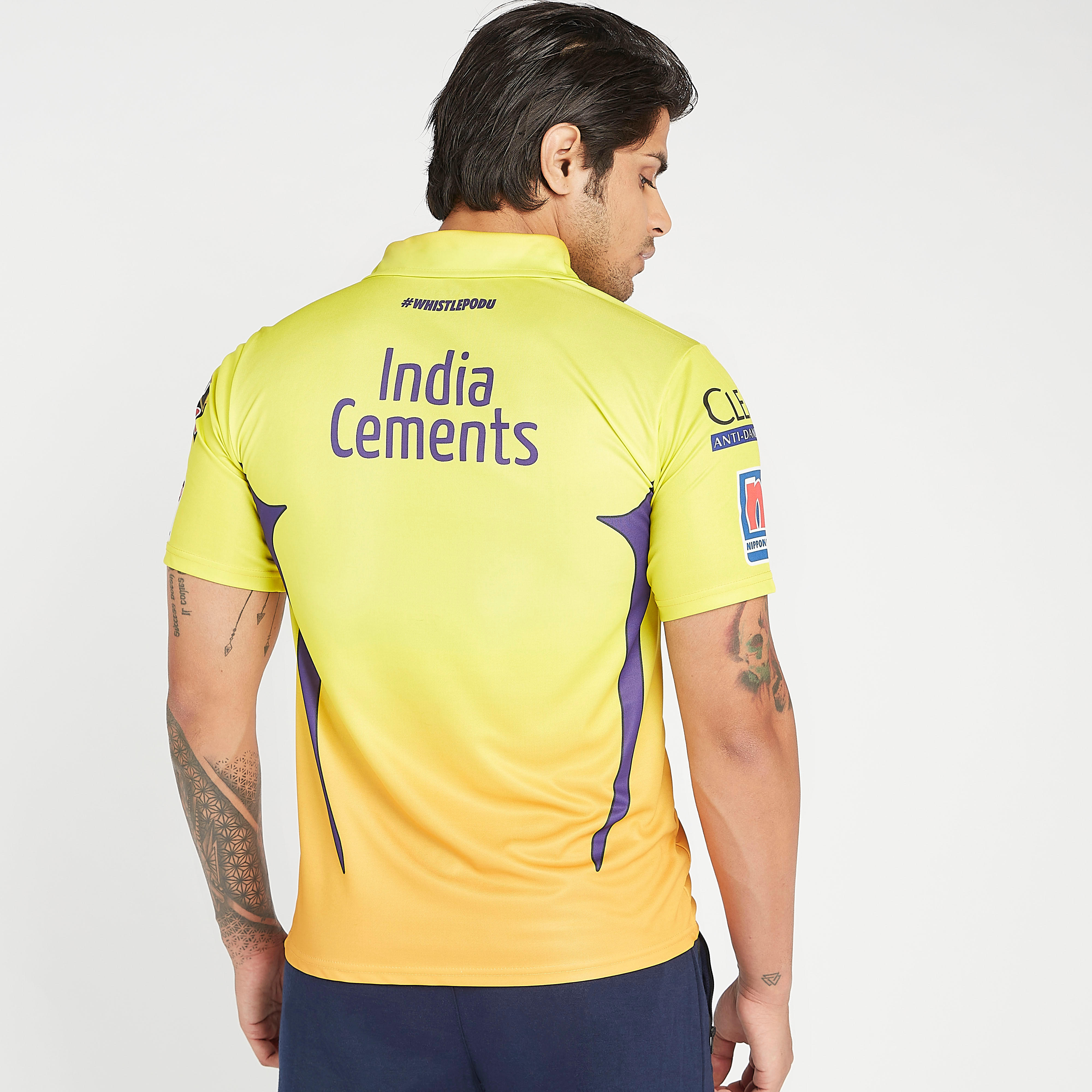 CSK Printed IPL Jersey T-shirt with Collared Neck-men-clothing-sportswearandactivewear-tshirtsandpolos-image-5