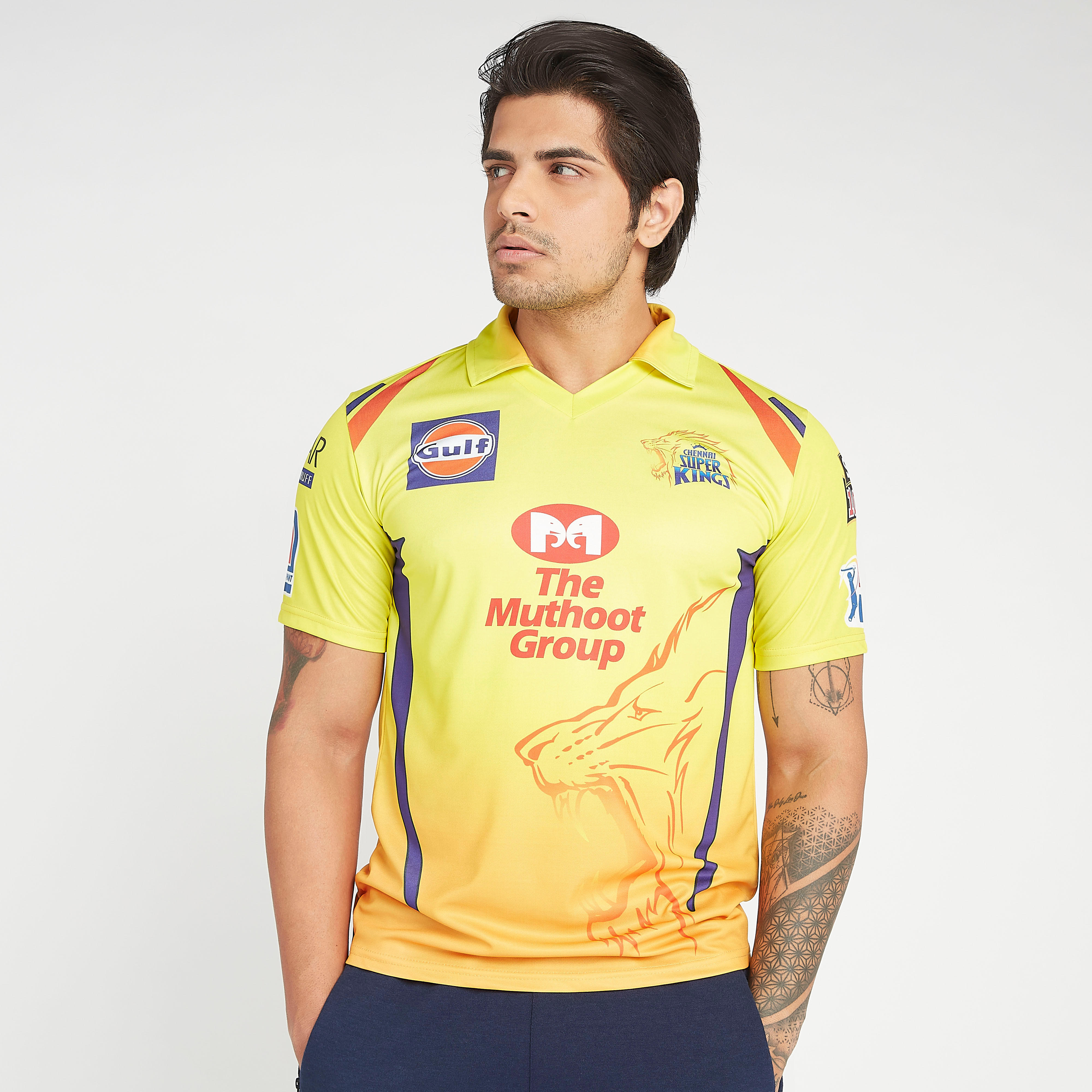 CSK Printed IPL Jersey T-shirt with Collared Neck-men-clothing-sportswearandactivewear-tshirtsandpolos-image-6