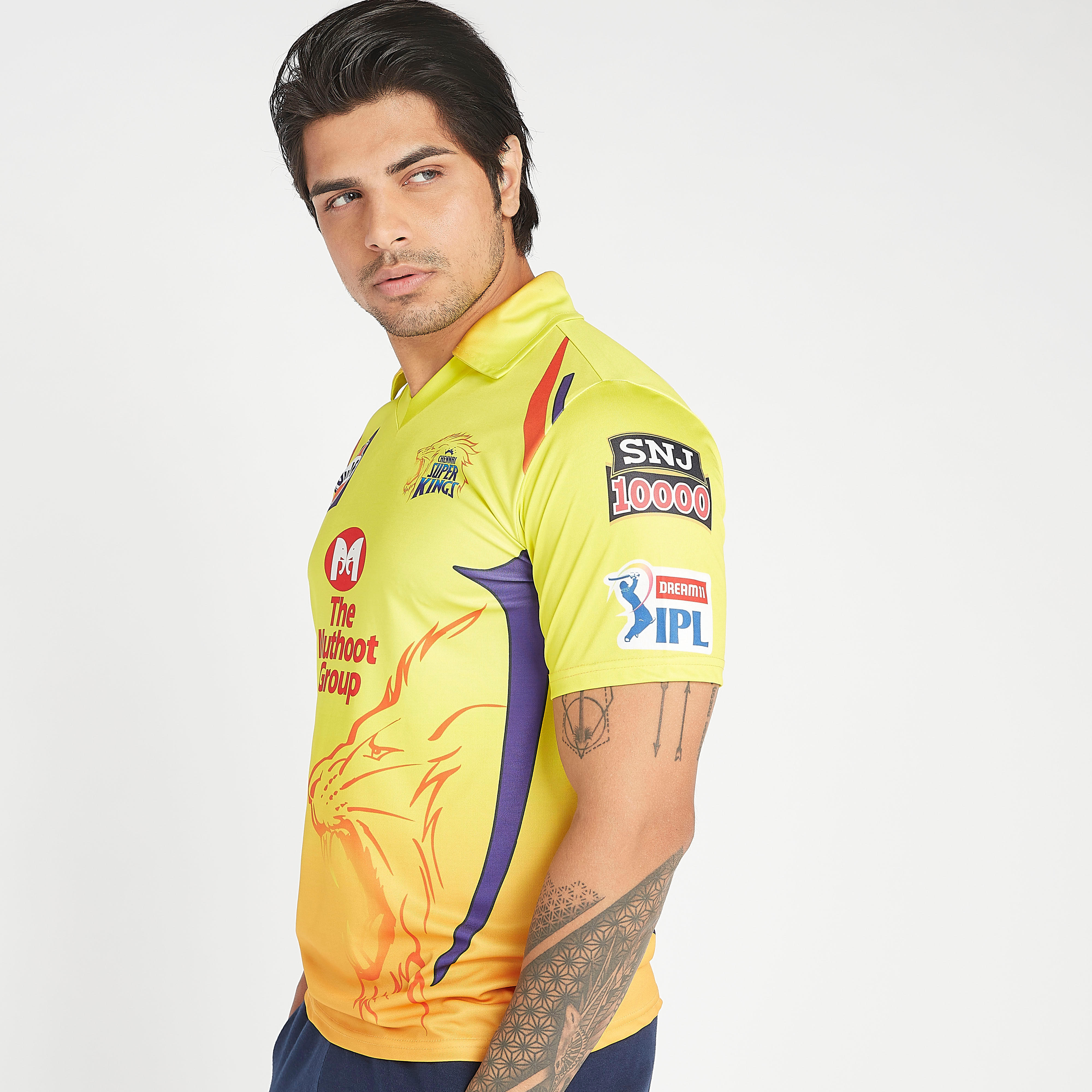 CSK Printed IPL Jersey T-shirt with Collared Neck-men-clothing-sportswearandactivewear-tshirtsandpolos-image-8