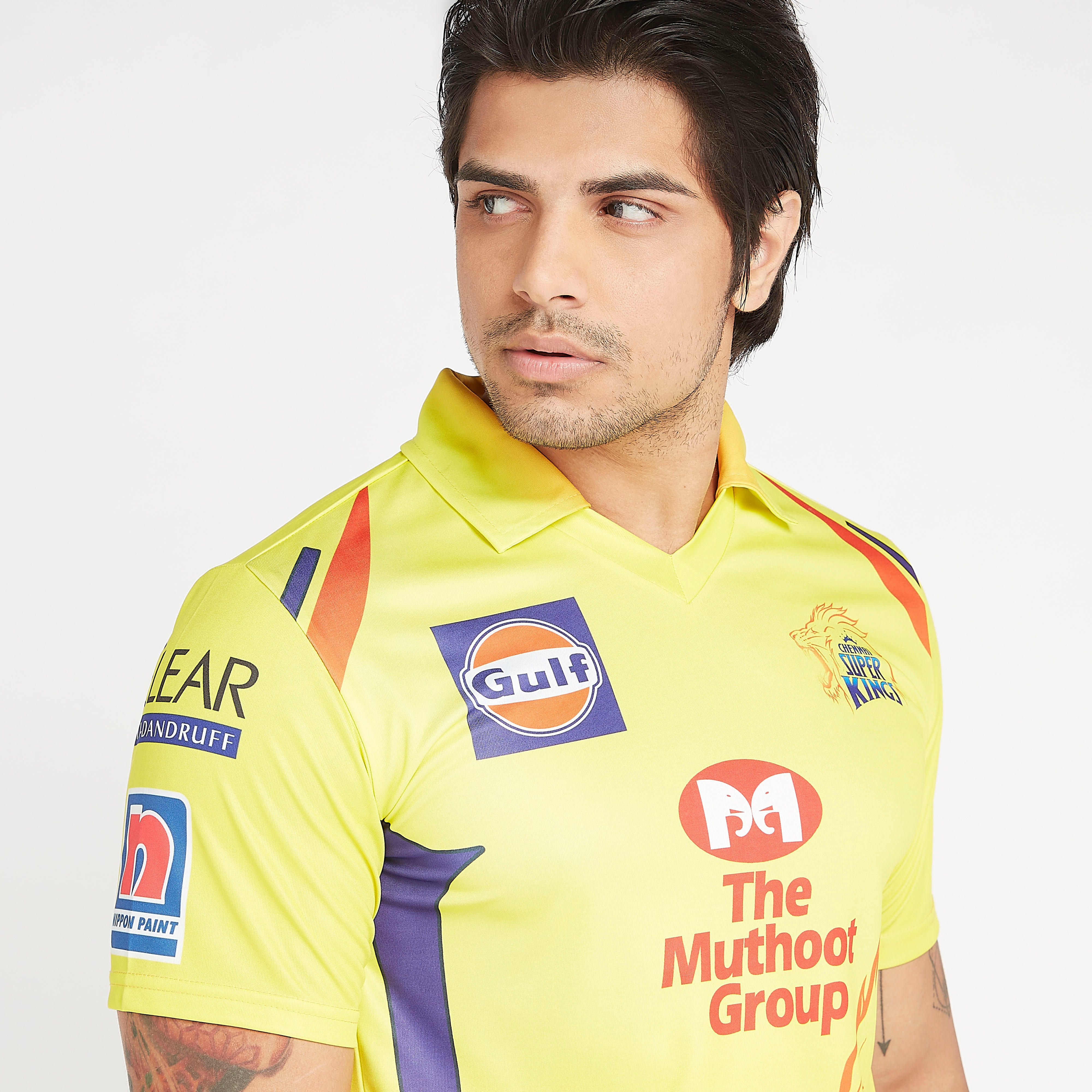 CSK Printed IPL Jersey T-shirt with Collared Neck-men-clothing-sportswearandactivewear-tshirtsandpolos-image-9