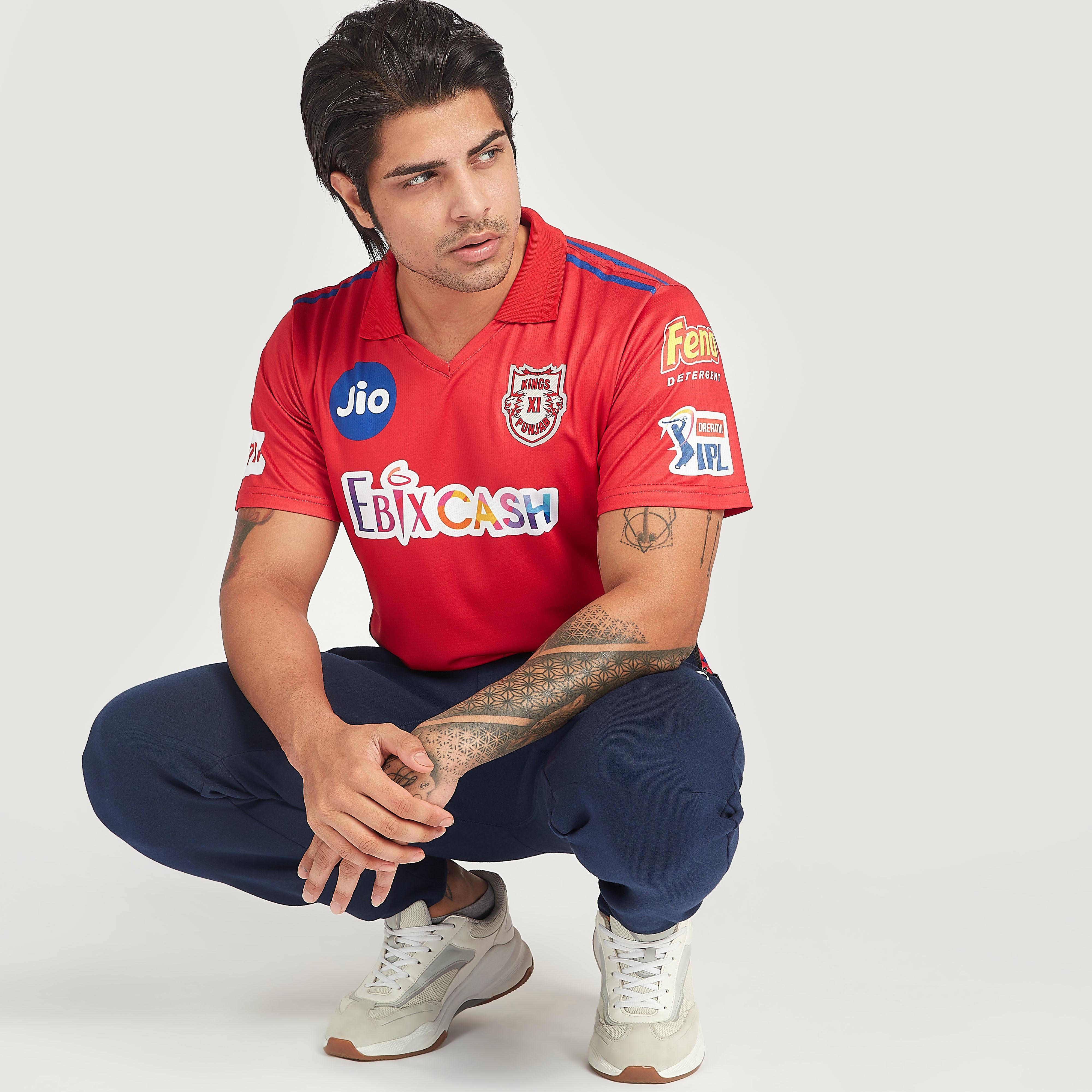 تيشيرت جيرسي أي بي آل بياقة عادية وطبعات كي إكس أي بي-men-clothing-sportswearandactivewear-tshirtsandpolos-image-1