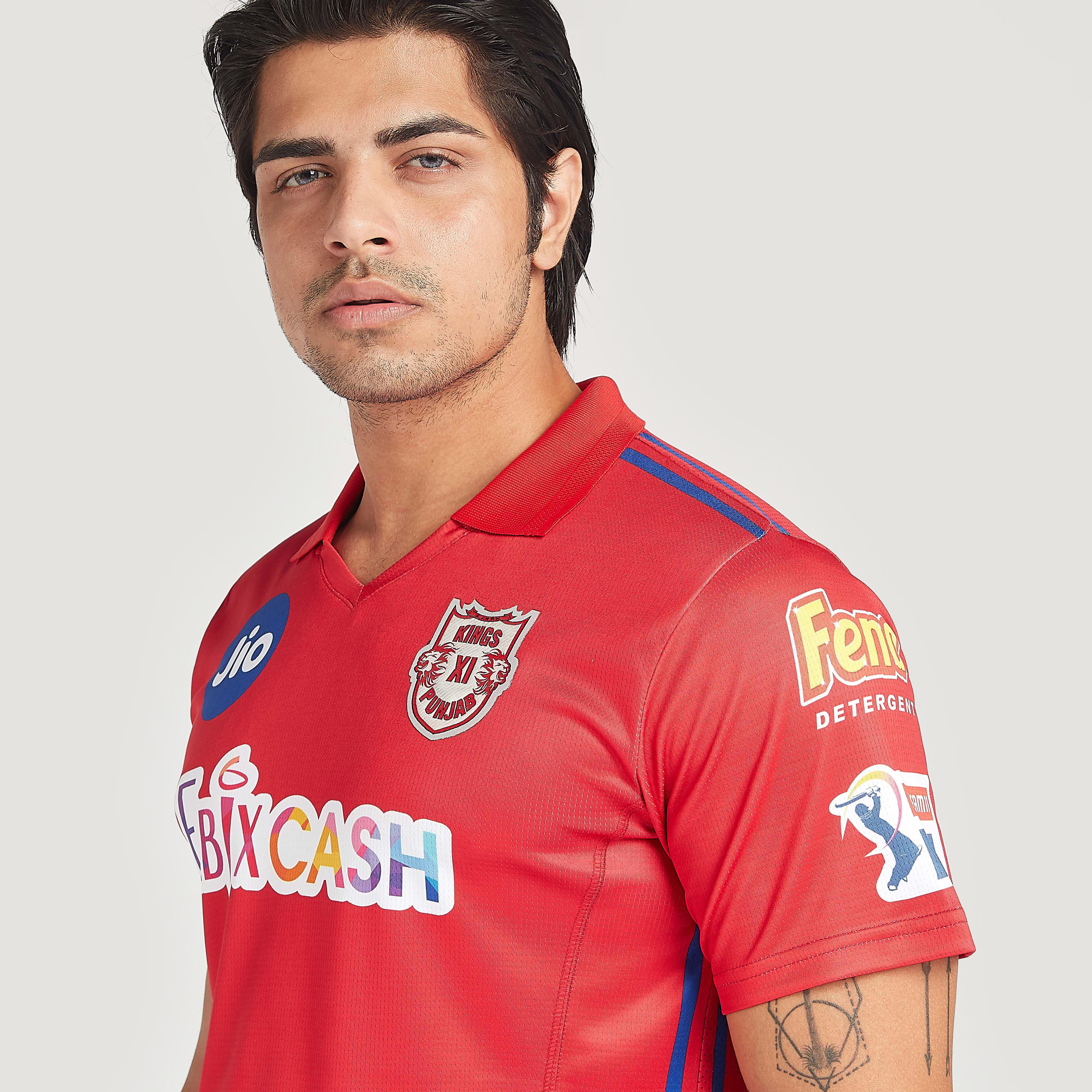 تيشيرت جيرسي أي بي آل بياقة عادية وطبعات كي إكس أي بي-men-clothing-sportswearandactivewear-tshirtsandpolos-image-2