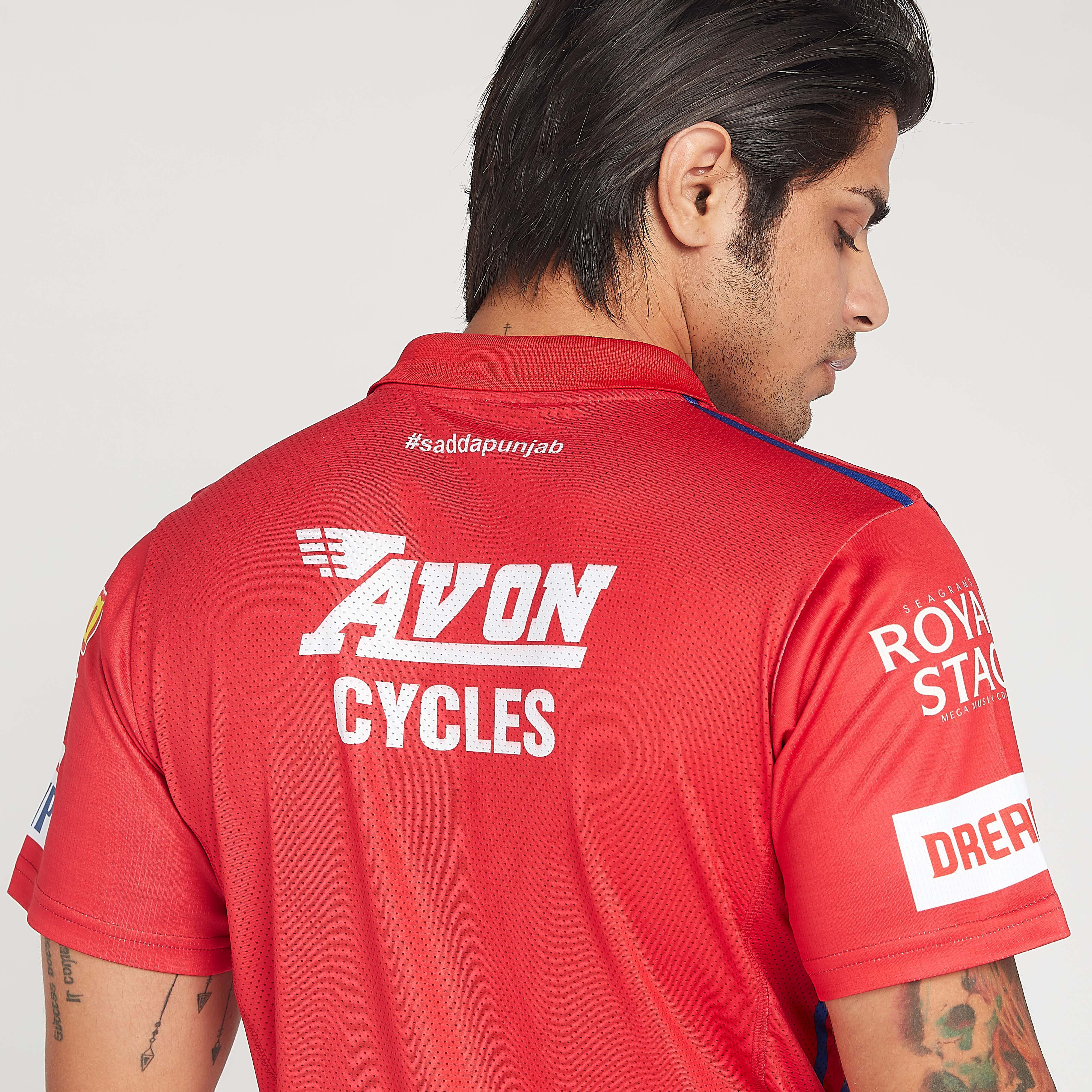 تيشيرت جيرسي أي بي آل بياقة عادية وطبعات كي إكس أي بي-men-clothing-sportswearandactivewear-tshirtsandpolos-image-4