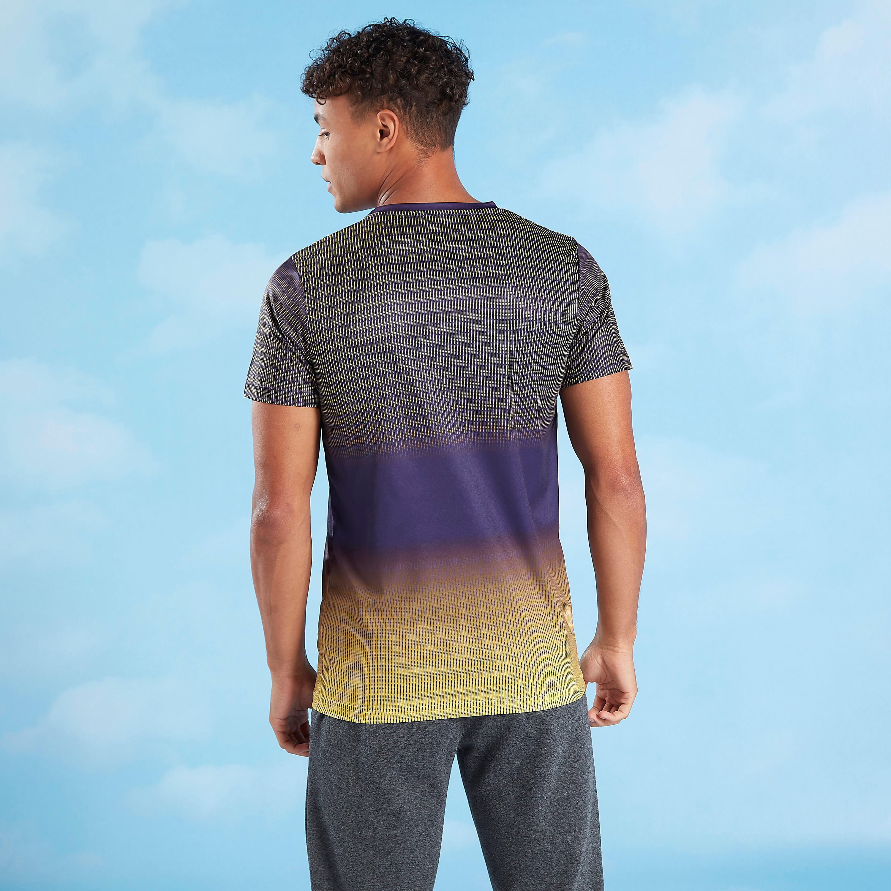 KKR Printed IPL Jersey T-shirt with Crew Neck-men-clothing-sportswearandactivewear-tshirtsandpolos-image-4