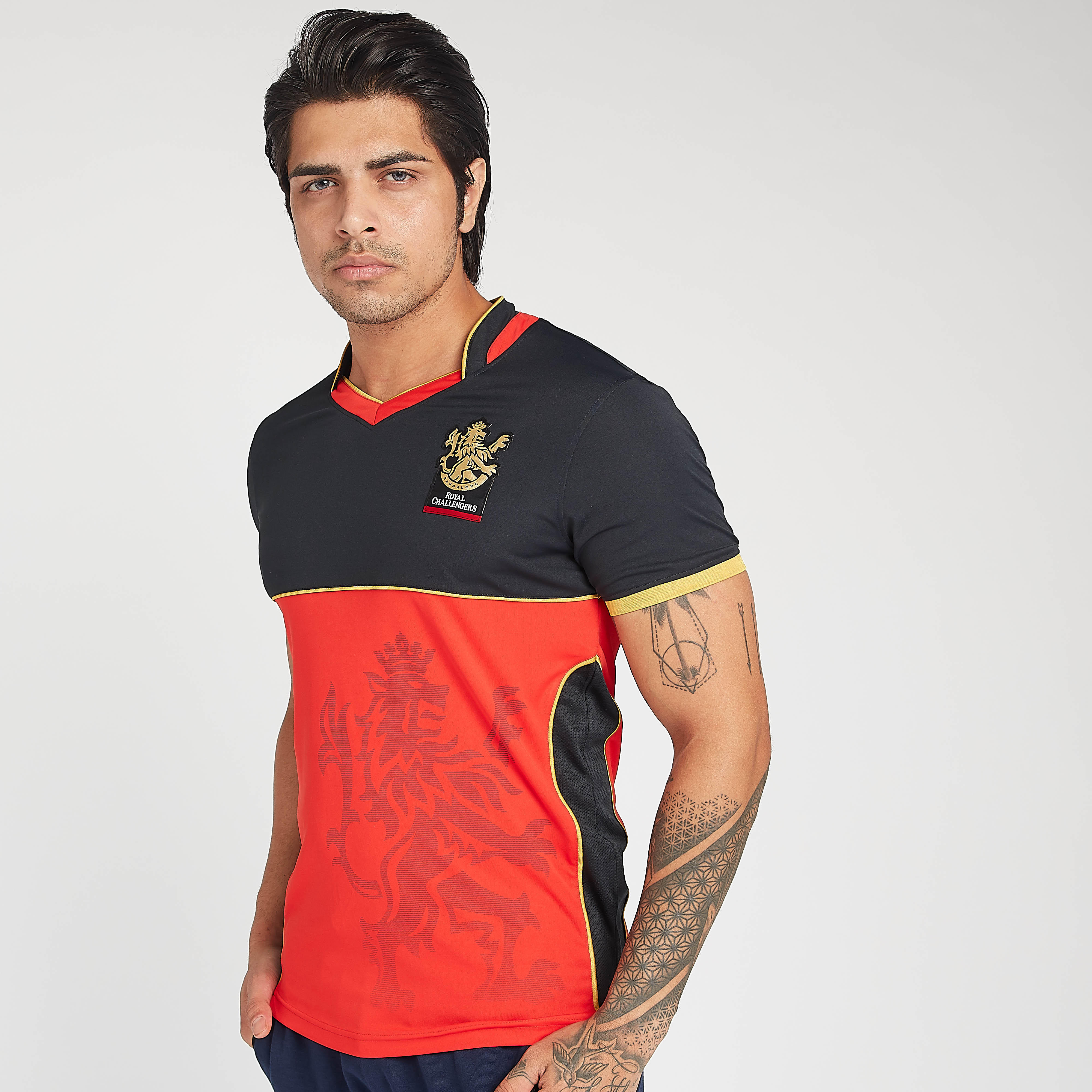RCB Printed IPL Jersey T-shirt with Short Sleeves - Virat-men-clothing-sportswearandactivewear-tshirtsandpolos-image-3