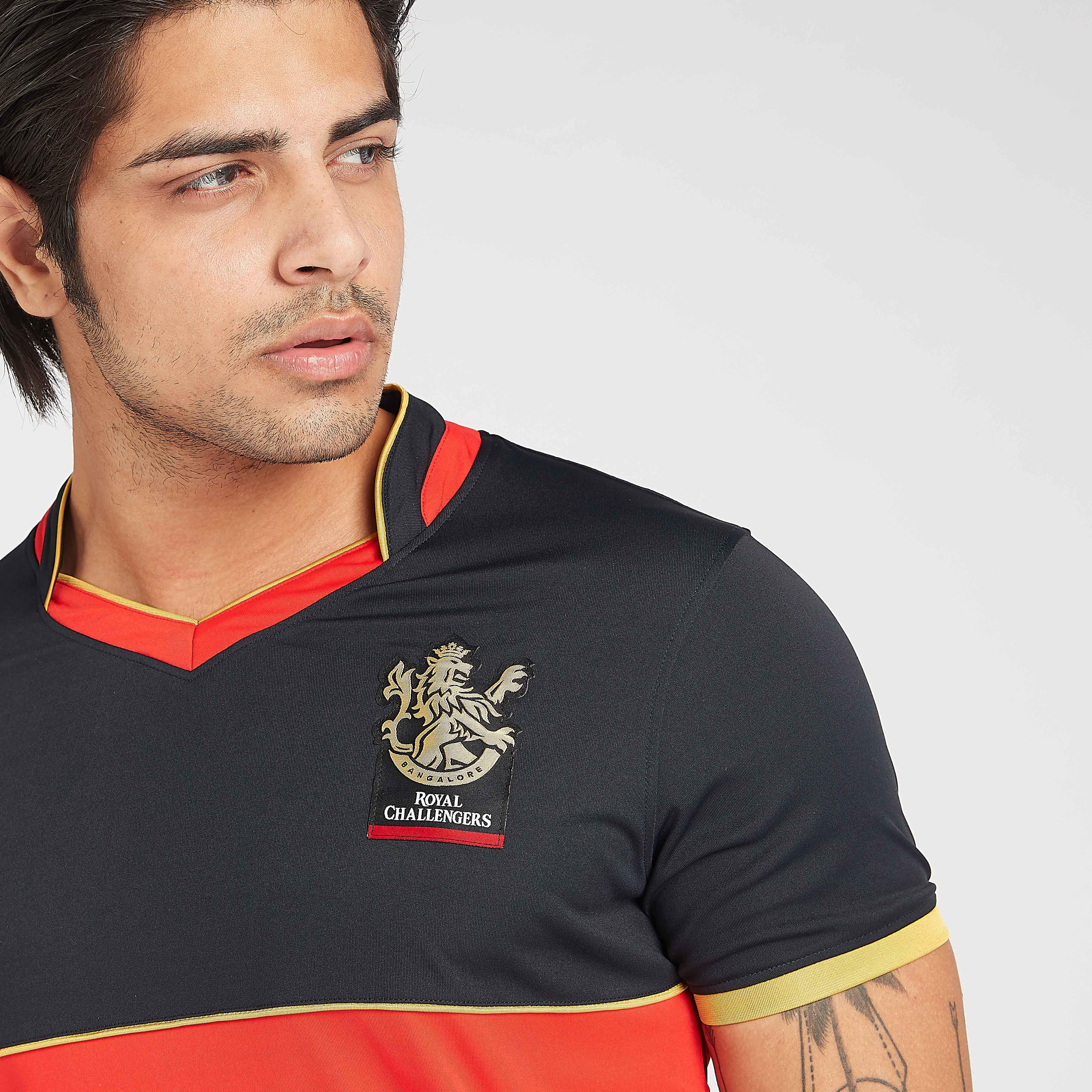 RCB Printed IPL Jersey T-shirt with Short Sleeves - Virat-men-clothing-sportswearandactivewear-tshirtsandpolos-image-4