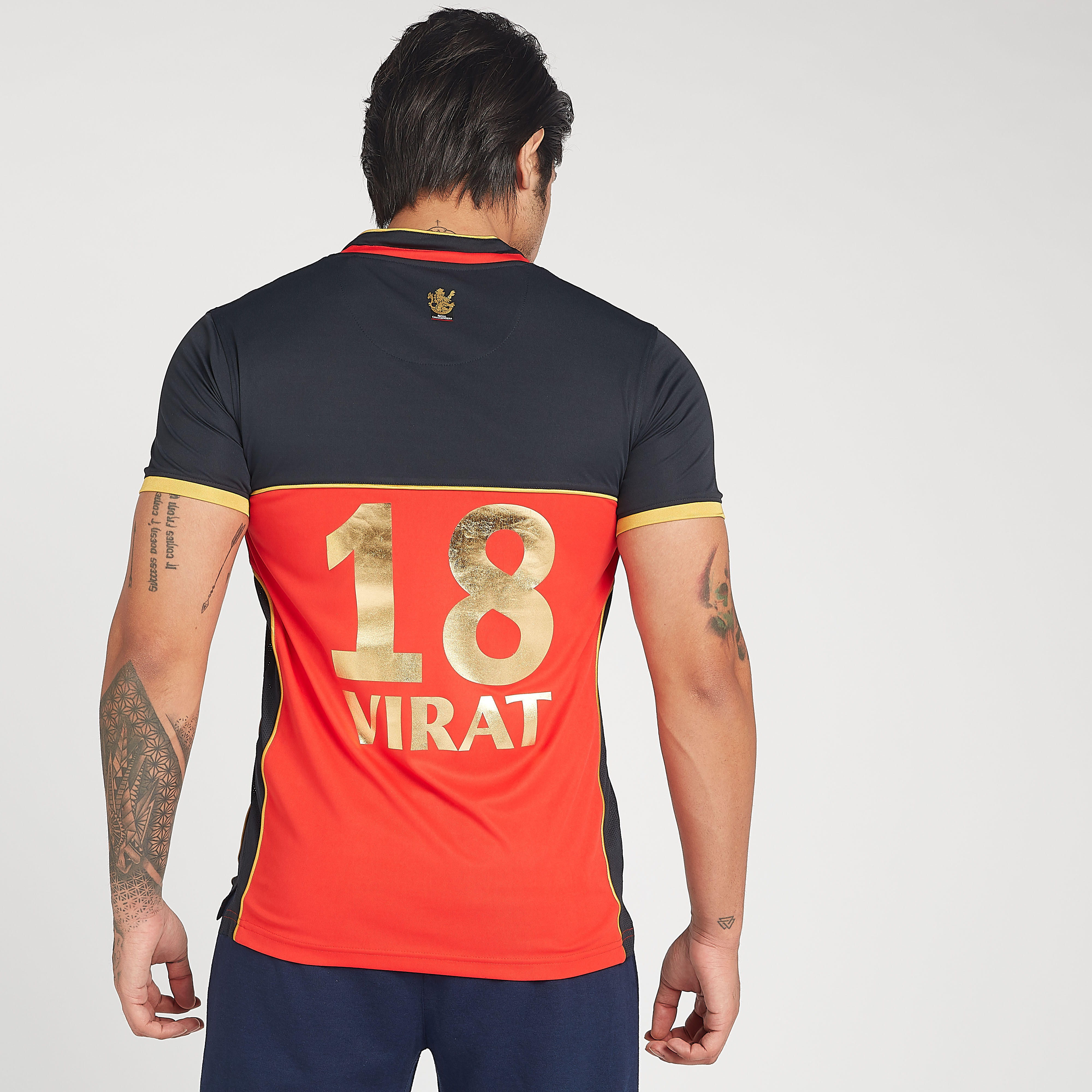 RCB Printed IPL Jersey T-shirt with Short Sleeves - Virat-men-clothing-sportswearandactivewear-tshirtsandpolos-image-5