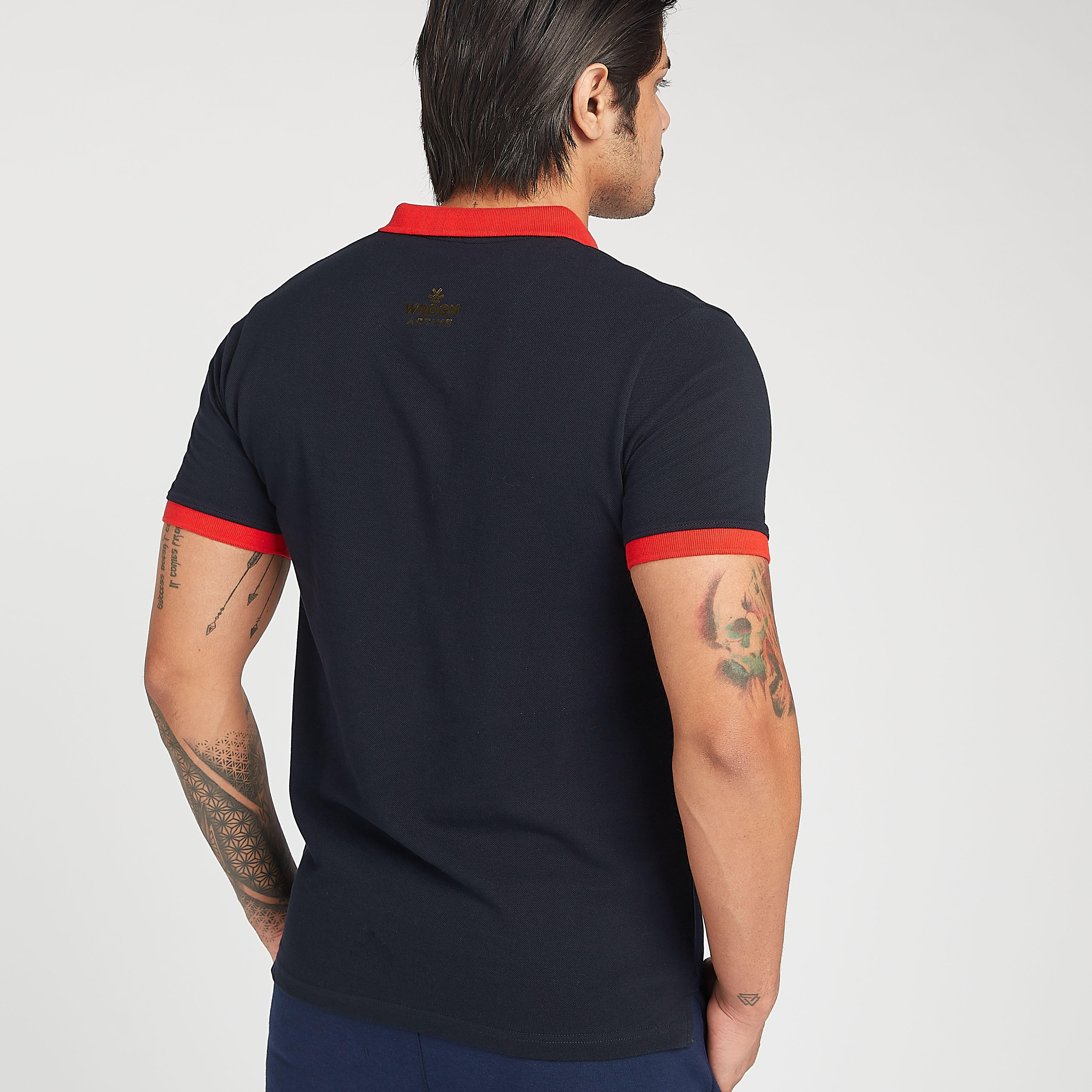 تيشيرت بولو أي بي آل بأكمام قصيرة زخرفة شعار آر سي بي-men-clothing-sportswearandactivewear-tshirtsandpolos-image-3