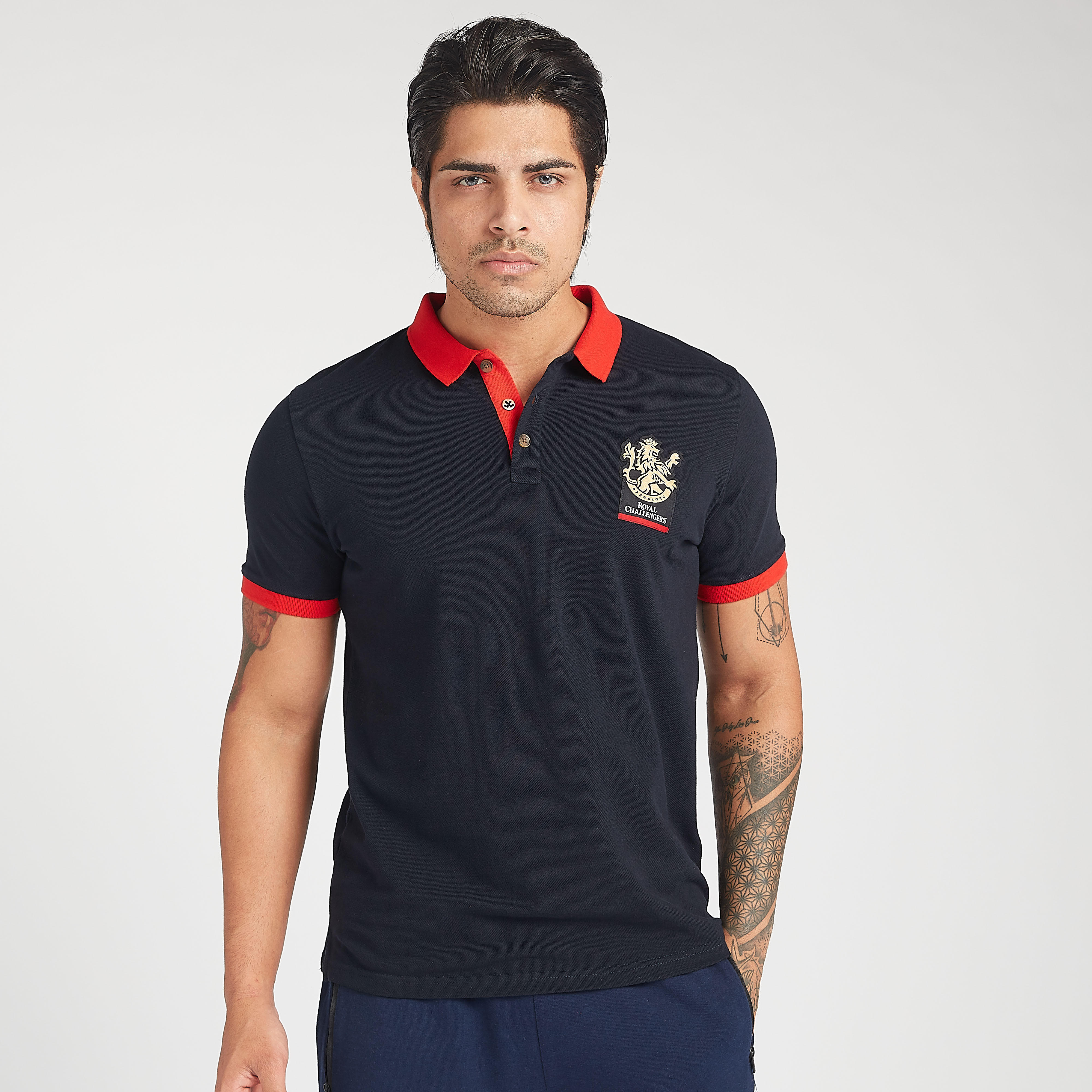 تيشيرت بولو أي بي آل بأكمام قصيرة زخرفة شعار آر سي بي-men-clothing-sportswearandactivewear-tshirtsandpolos-image-5
