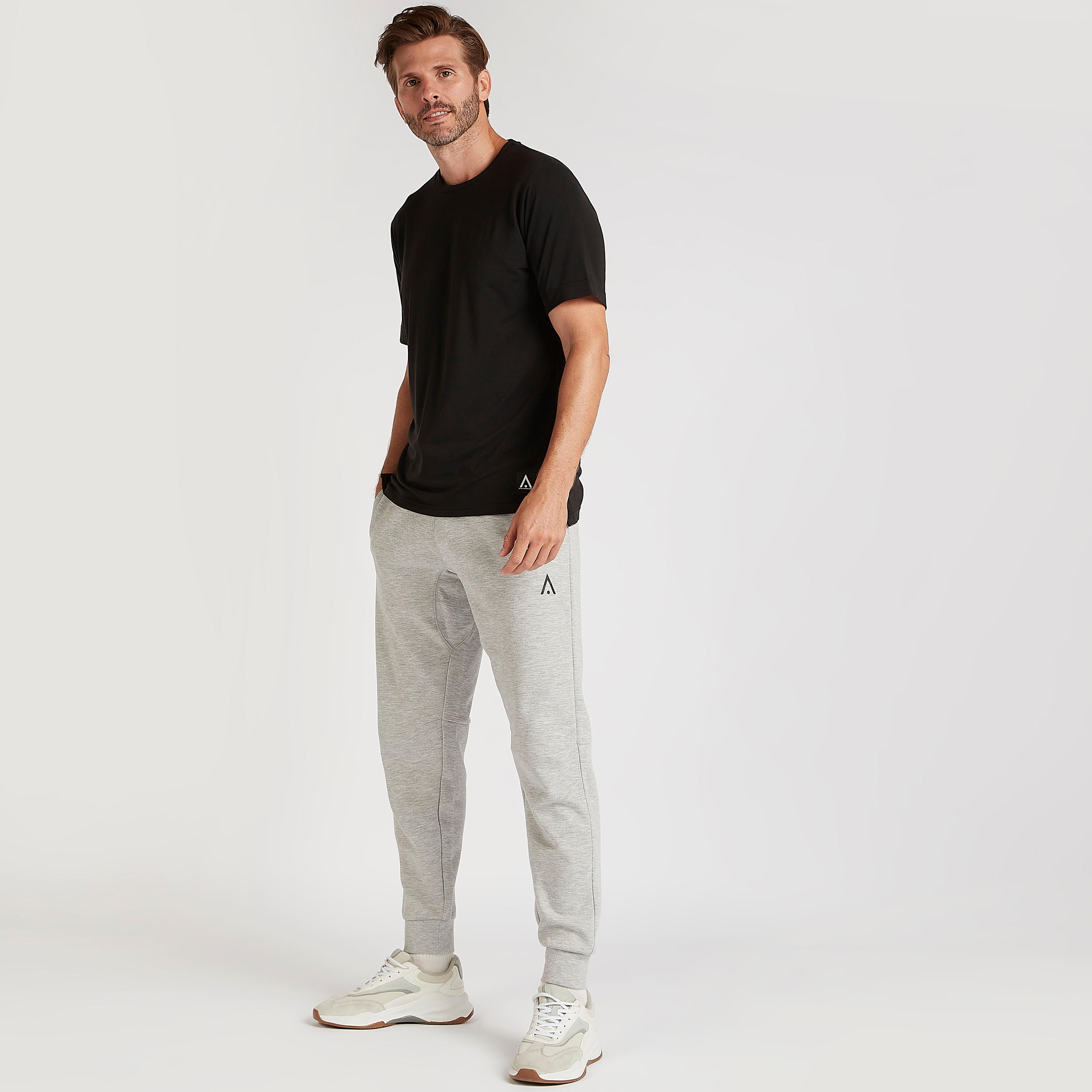 Track Pants with Elasticated Drawstring Waist and Pockets-men-clothing-sportswearandactivewear-bottoms-image-2