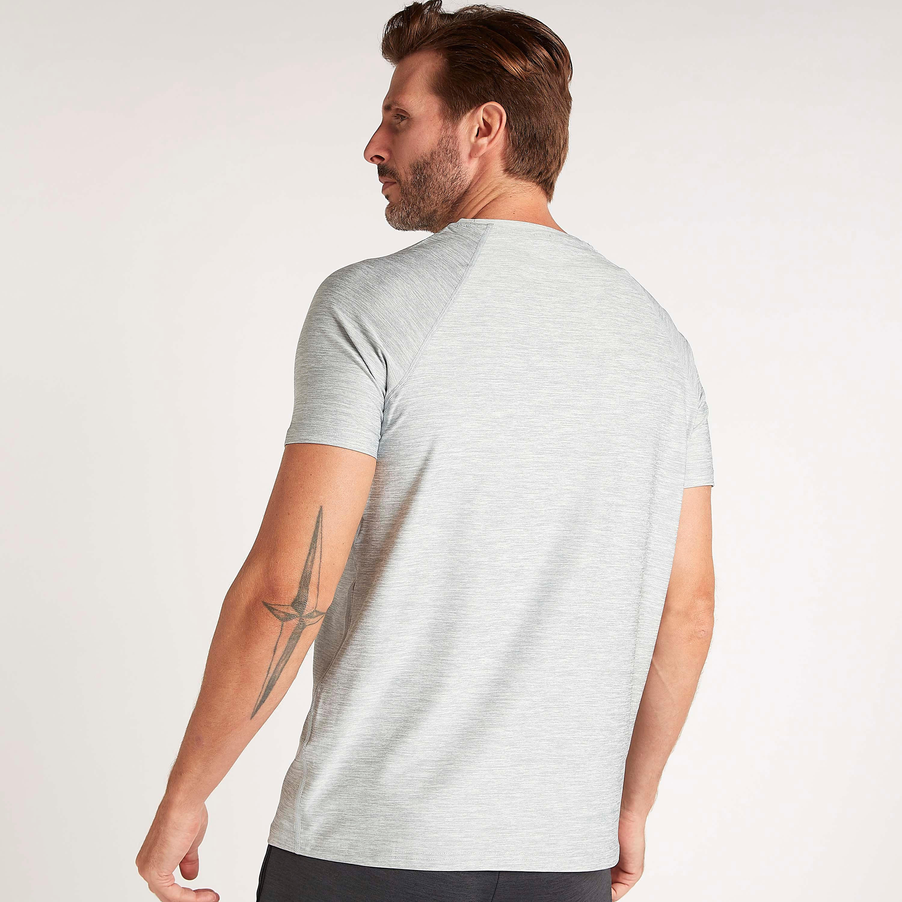 Solid Crew Neck T-shirt with Short Sleeves-men-clothing-sportswearandactivewear-tshirtsandpolos-image-4
