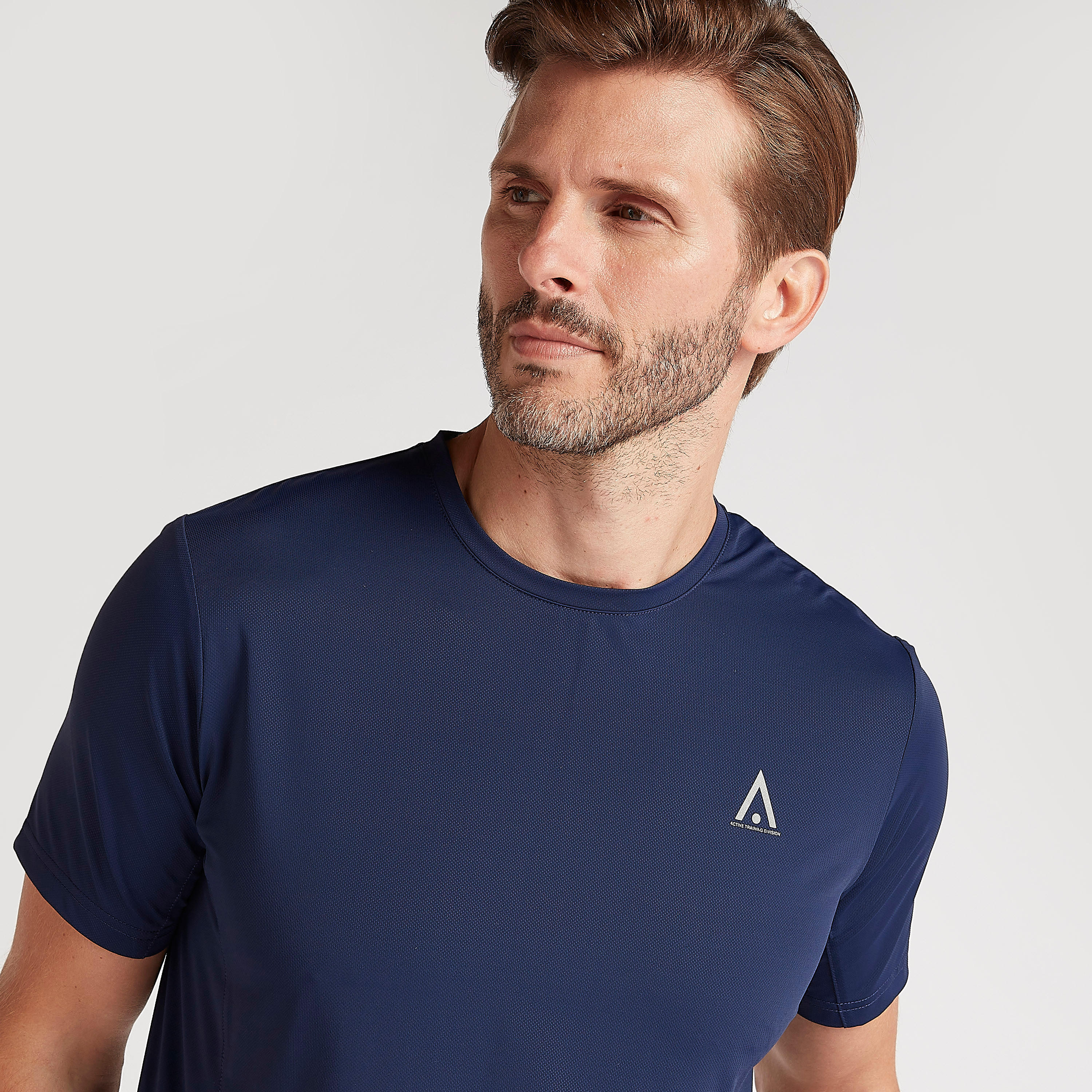 Solid Crew Neck T-shirt with Short Sleeves-men-clothing-sportswearandactivewear-tshirtsandpolos-image-3