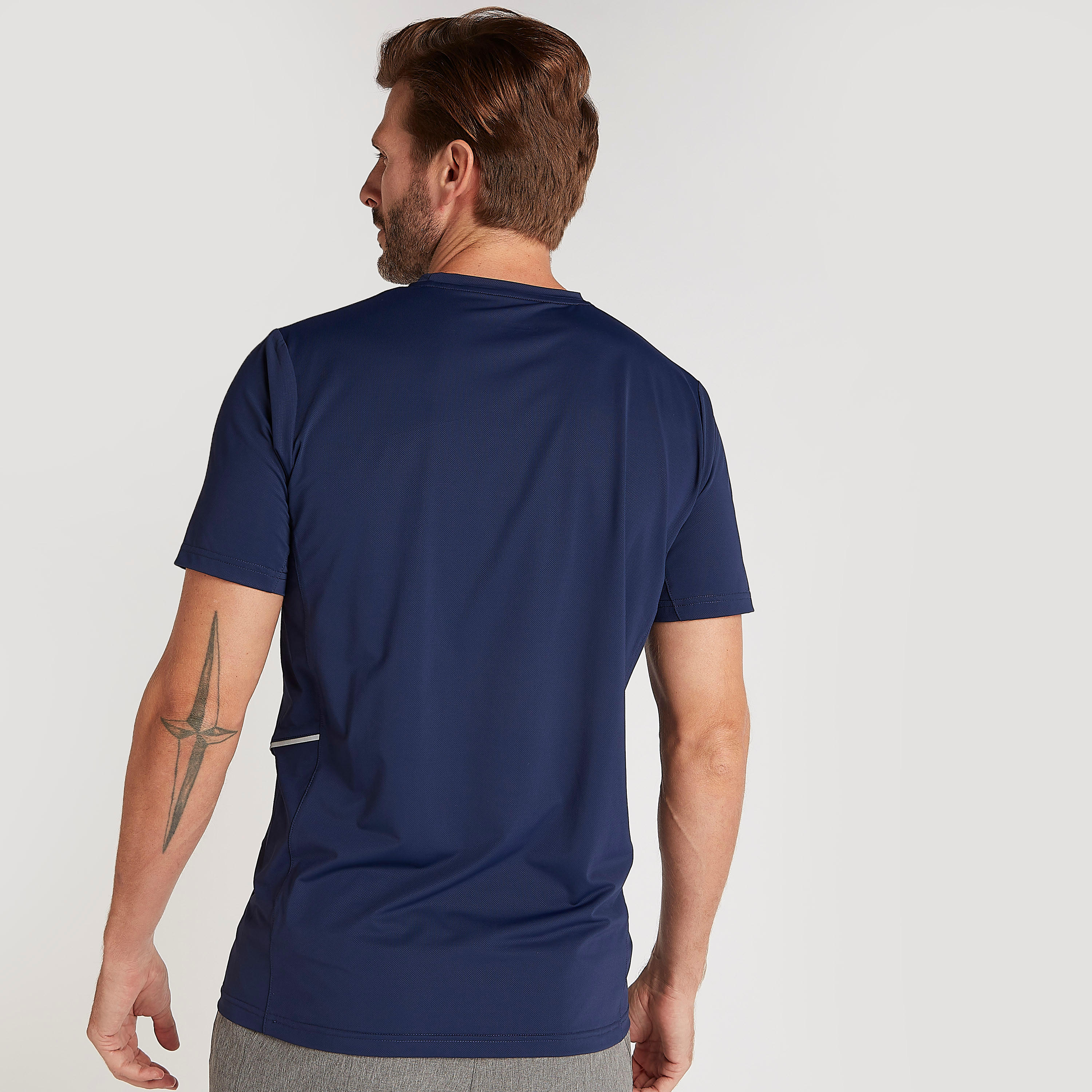 Solid Crew Neck T-shirt with Short Sleeves-men-clothing-sportswearandactivewear-tshirtsandpolos-image-4